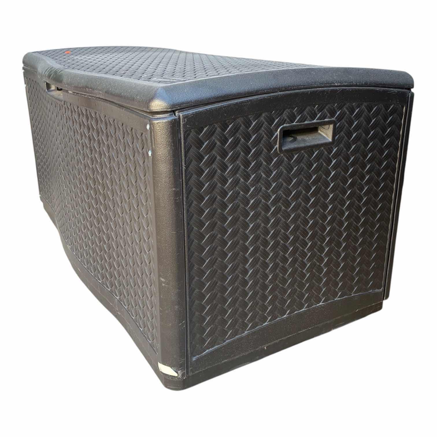Photo 1 of SUNCAST WOVEN PLASTIC PATIO CHEST 53” X 29” H25” W POOL & SPA SUPPLIES