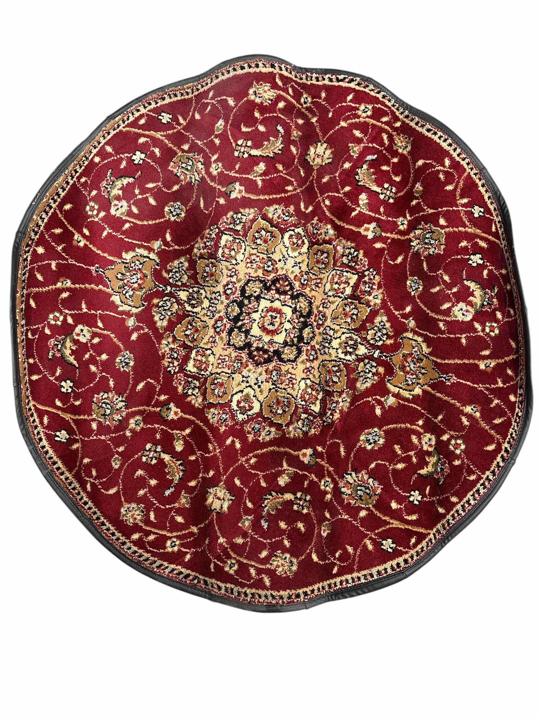 Photo 1 of CIRCULAR HAND TUFTED WOOL RUG 44” RETAIL $189