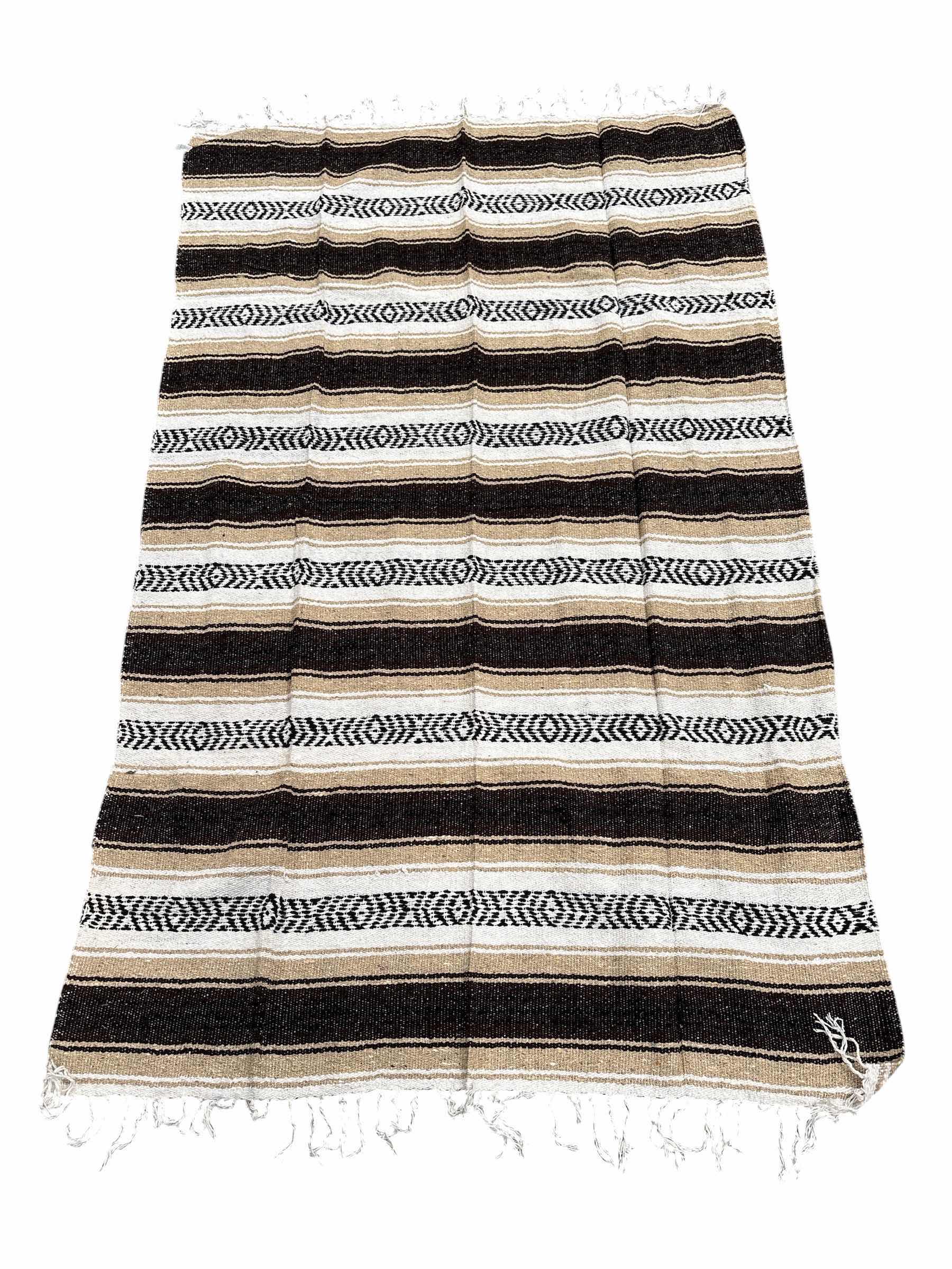 Photo 1 of (11)PCS MEXICAN BLANKETS TAN 78”X48”