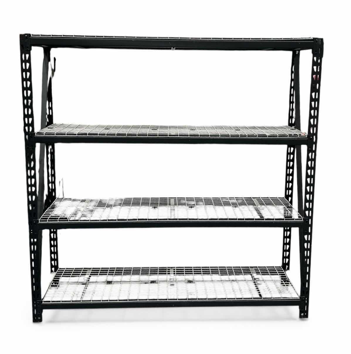 Photo 1 of METAL INDUSTRIAL SHELVING UNIT 72"x 48"  H7‘