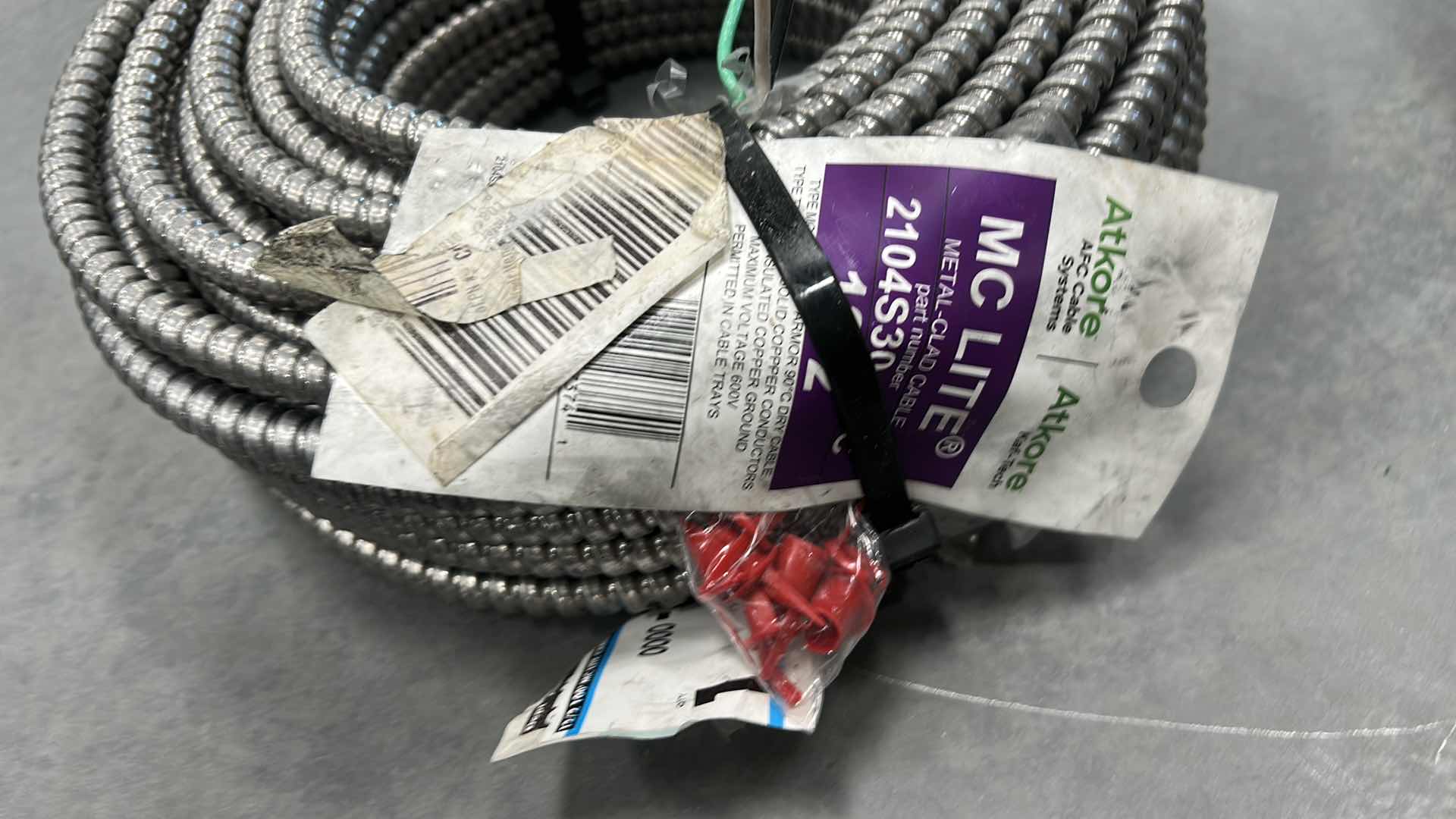 Photo 1 of 2 - NEW ATKORE AFC SYSTEMS MC LITE META CLAD CABLES