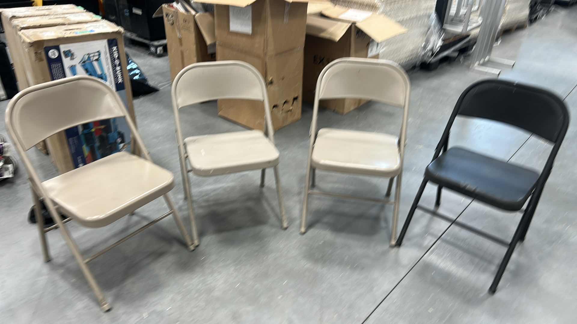 Photo 1 of 4 METAL FOLDING CHAIRS