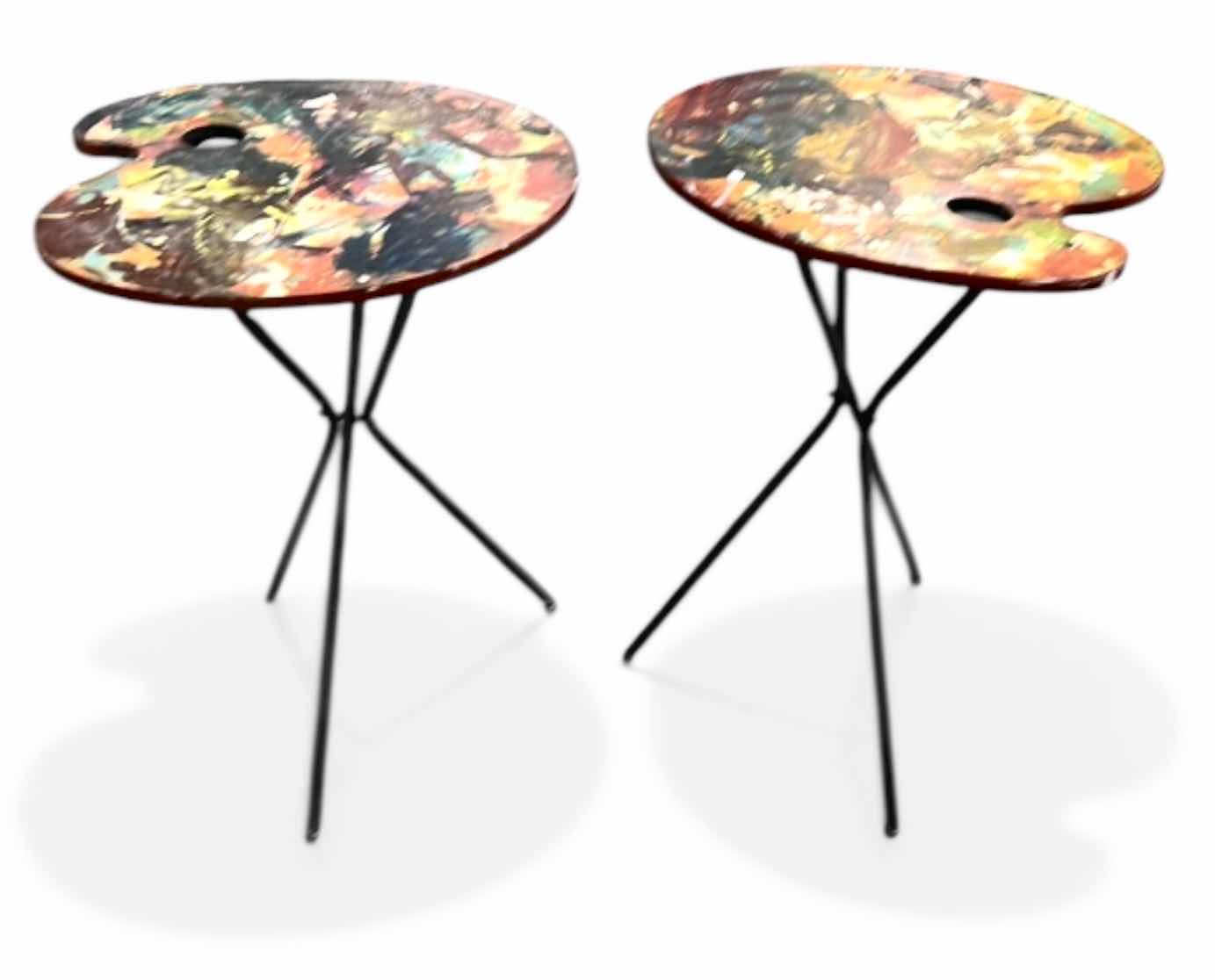Photo 1 of 2 ART PALETTE TABLES  H33”