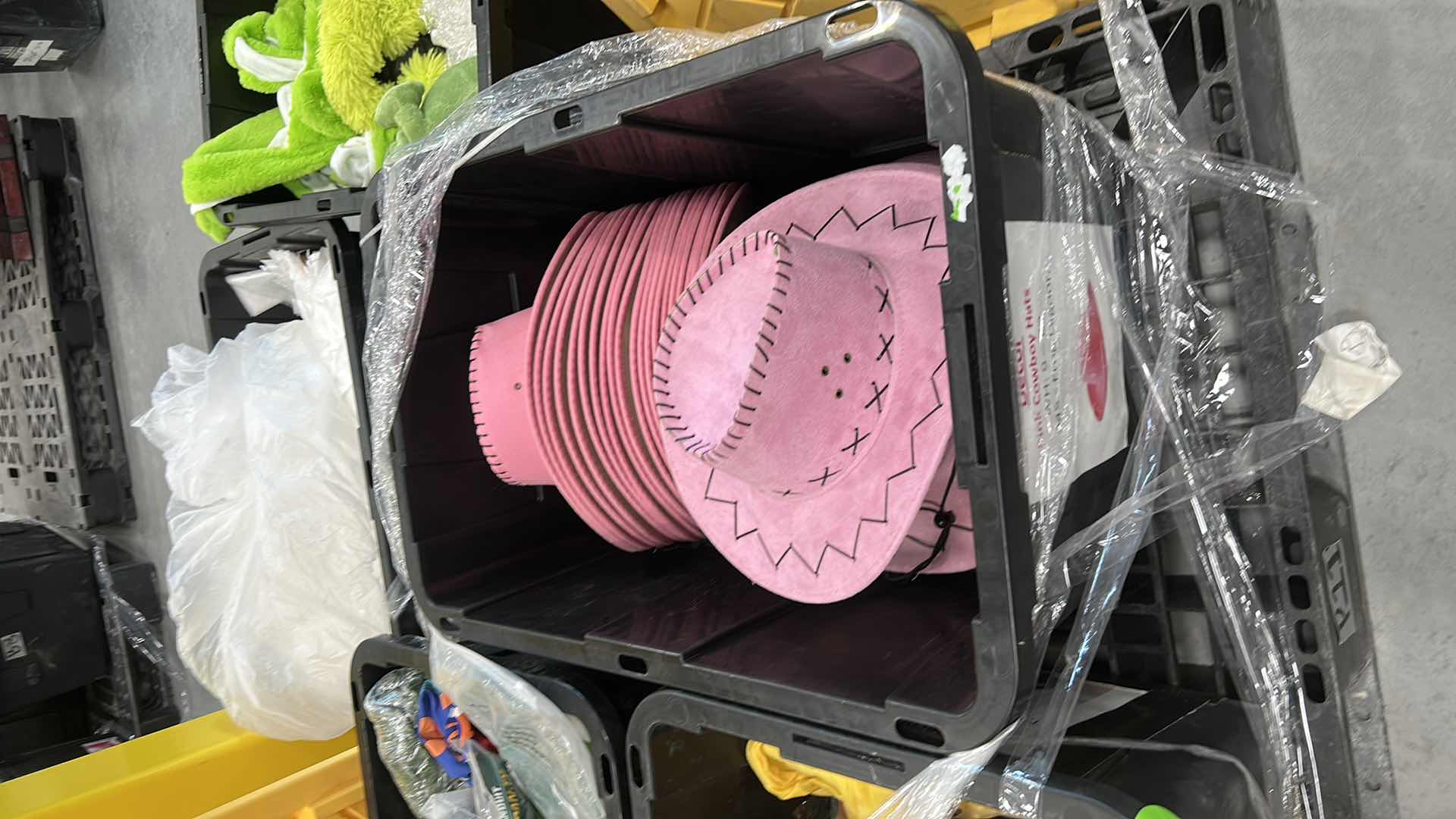 Photo 1 of 40 ADULT-SIZED PINK FAUX SUEDE COWBOY HAT,