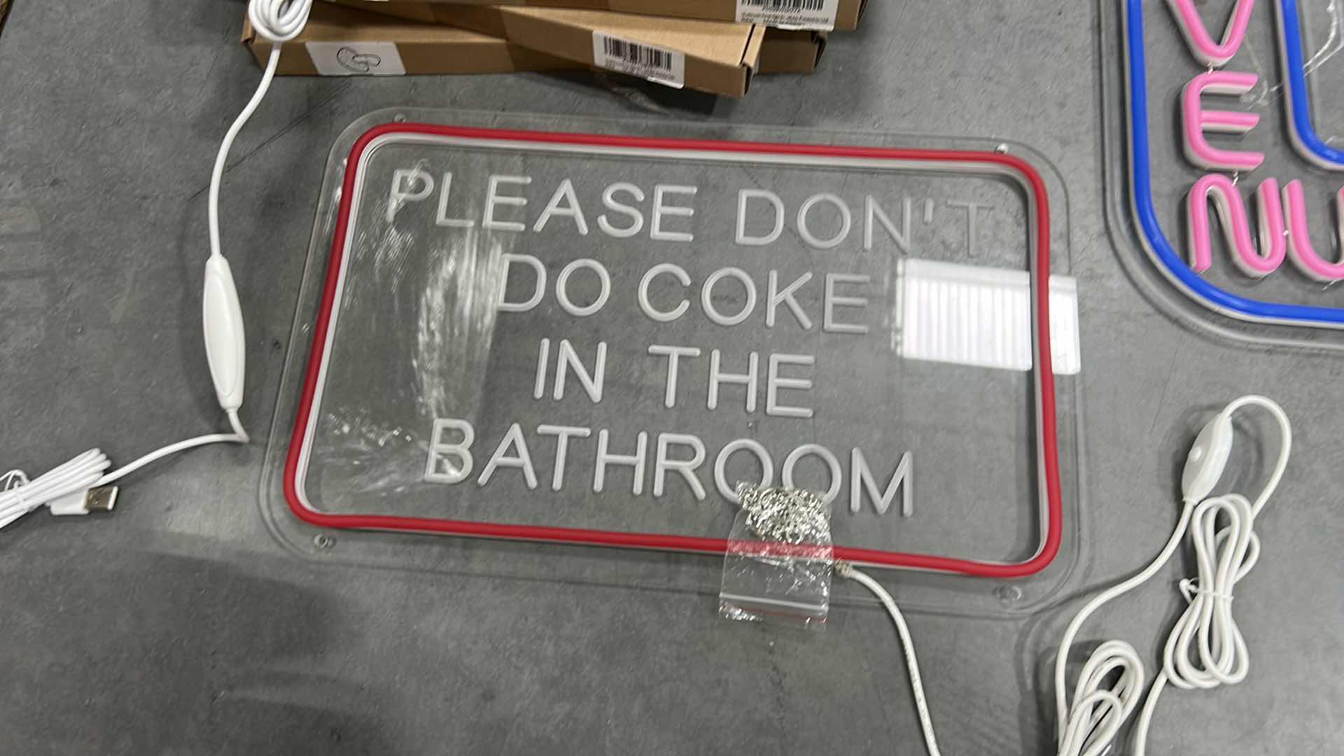 Photo 1 of 7 LED SIGNS AND 1 ROPE LIGHT