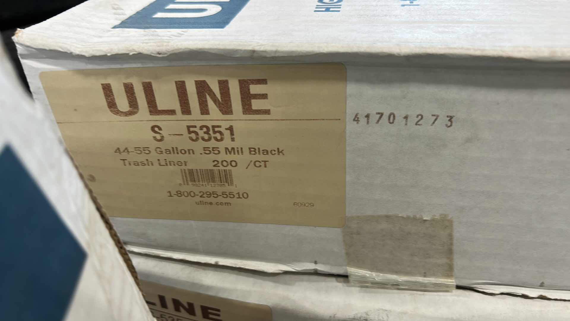 Photo 1 of 4 BOXES OF ULINE TRASH LINERS