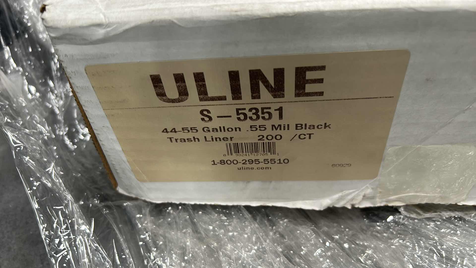 Photo 1 of 3 BOXES OF ULINE TRASH LINERS