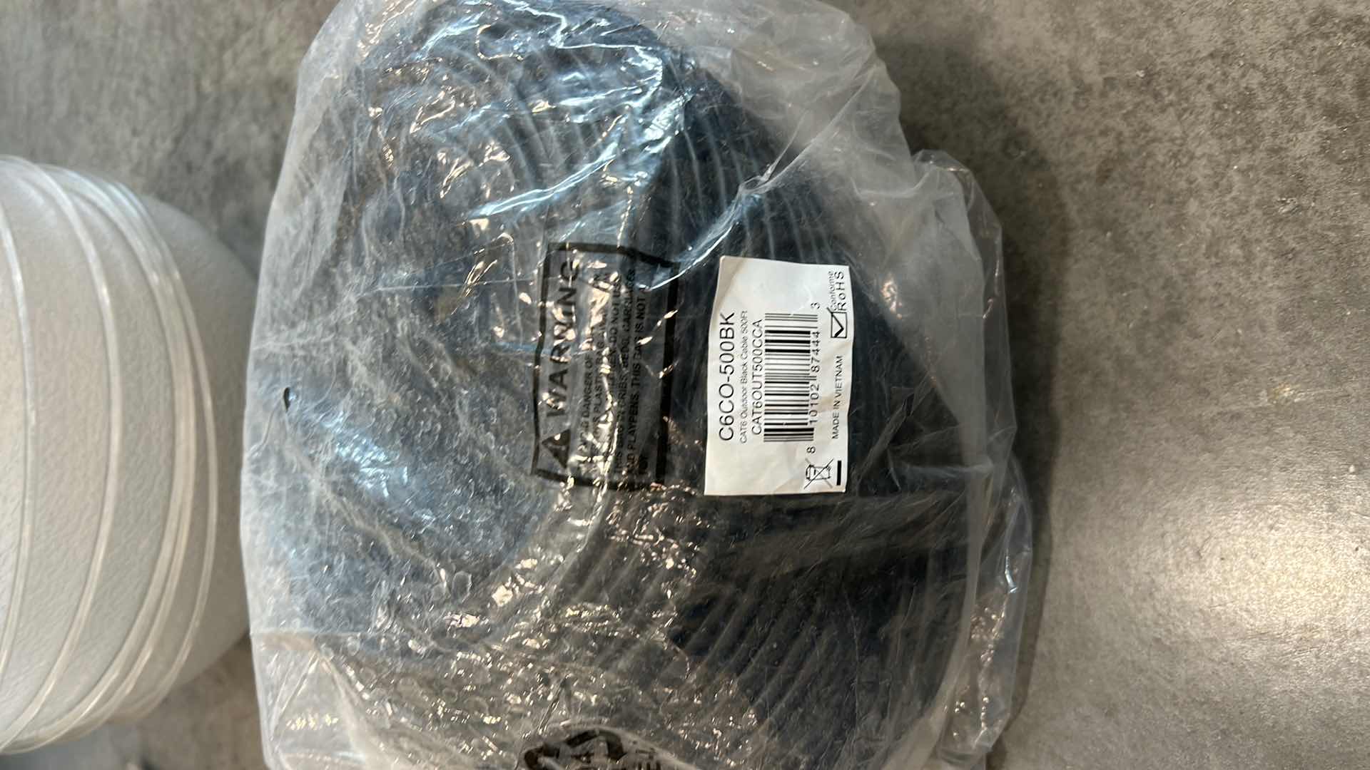 Photo 1 of 500 FT CAT6 OUTDOOR BLACK CABLE