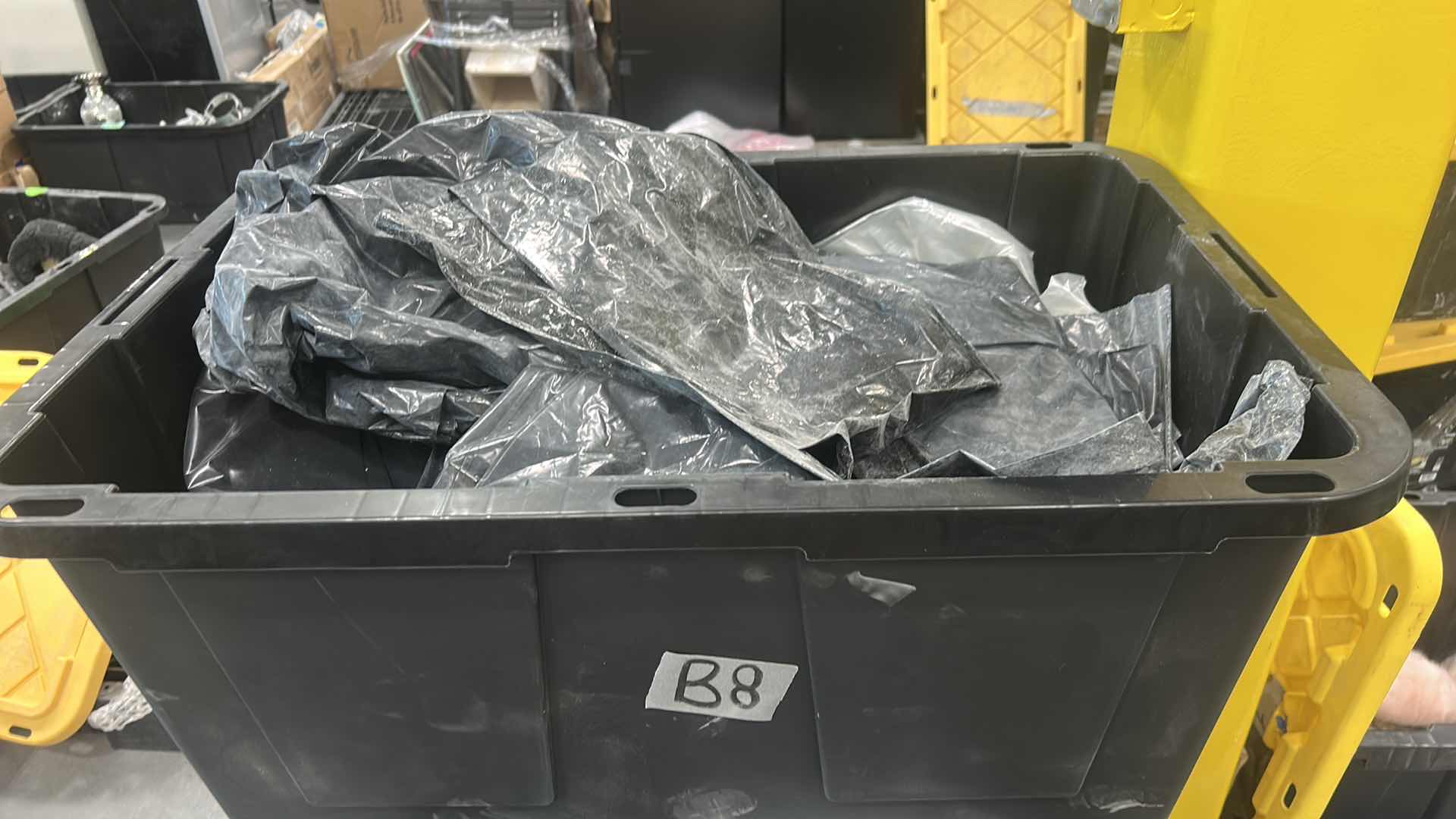 Photo 1 of 3 TOTES OF TRASH BAGS / VARIOUS SIZES