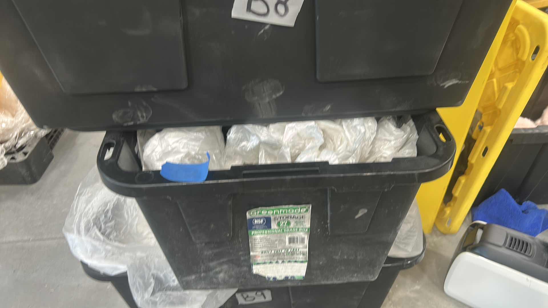 Photo 1 of 3 TOTES OF TRASH BAGS / VARIOUS SIZES