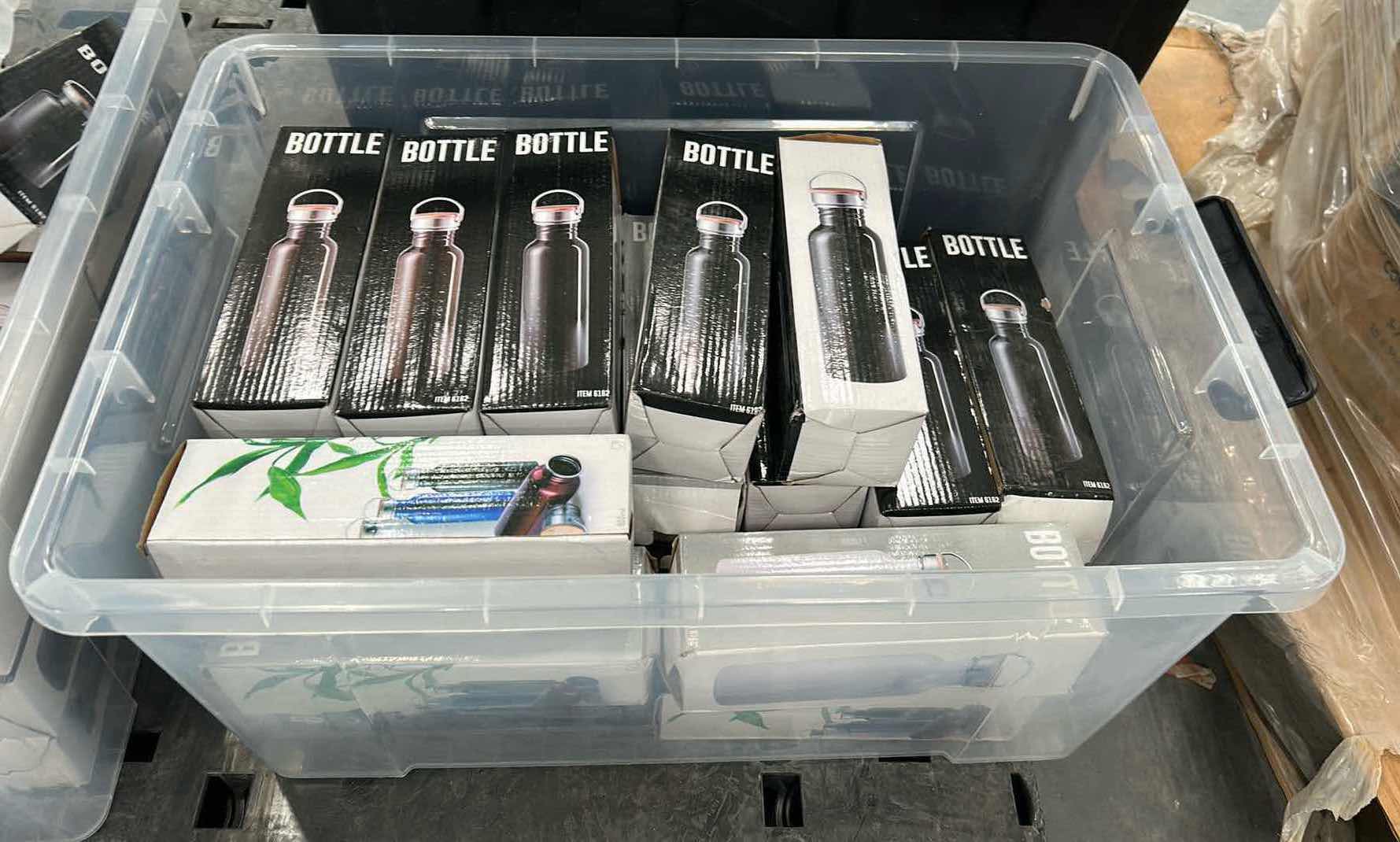 Photo 1 of 24- VACUUM INSULATED STAINLESS STEEL WATER BOTTLE  BLACK AND WHITE