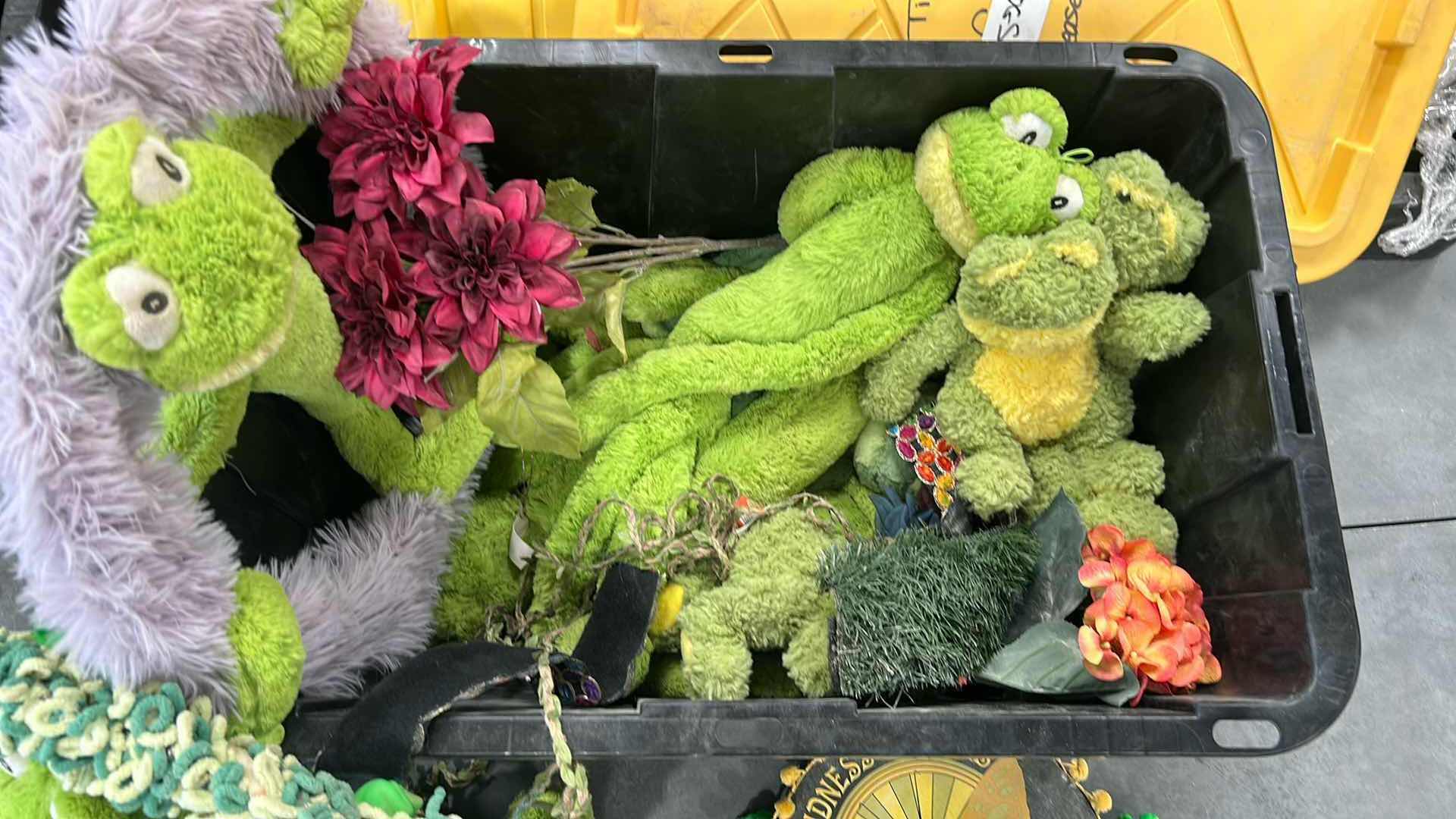 Photo 1 of CONTENTS OF CONTAINER STUFFED FROGS