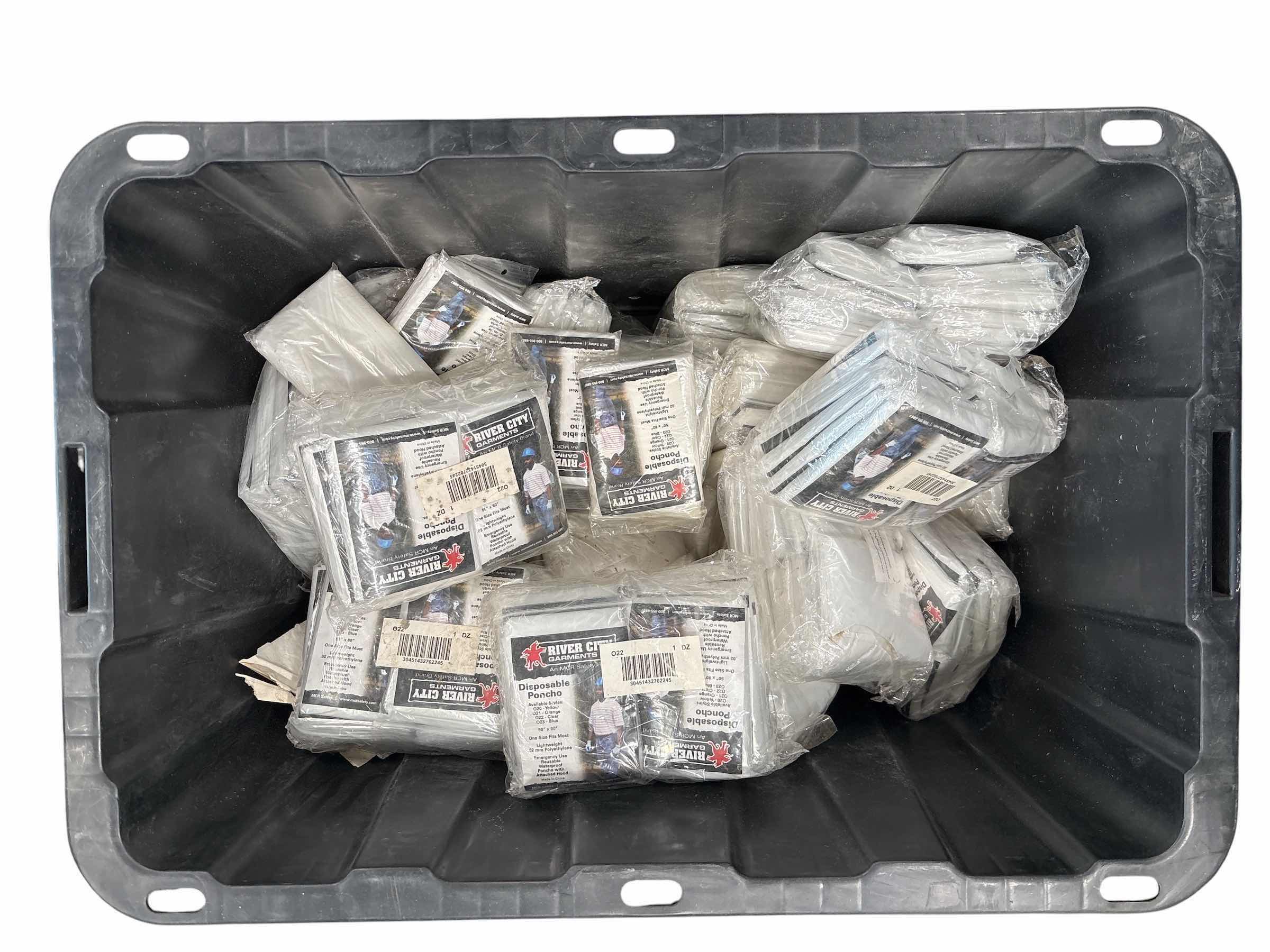 Photo 1 of CONTAINER OF DISPOSABLE PONCHOS