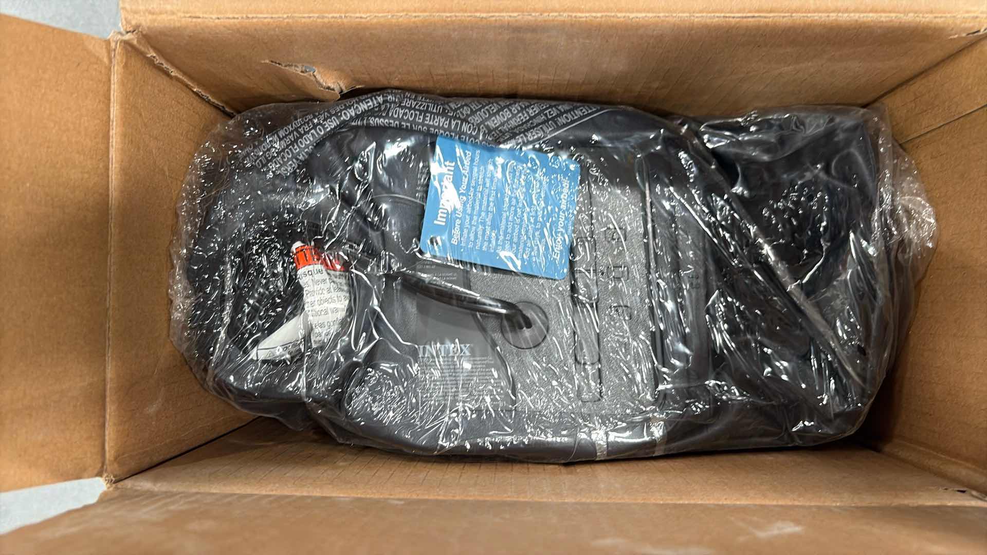 Photo 1 of INTEX DURA BEAM TWIN BLOW UP MATTRESS RETAIL $63