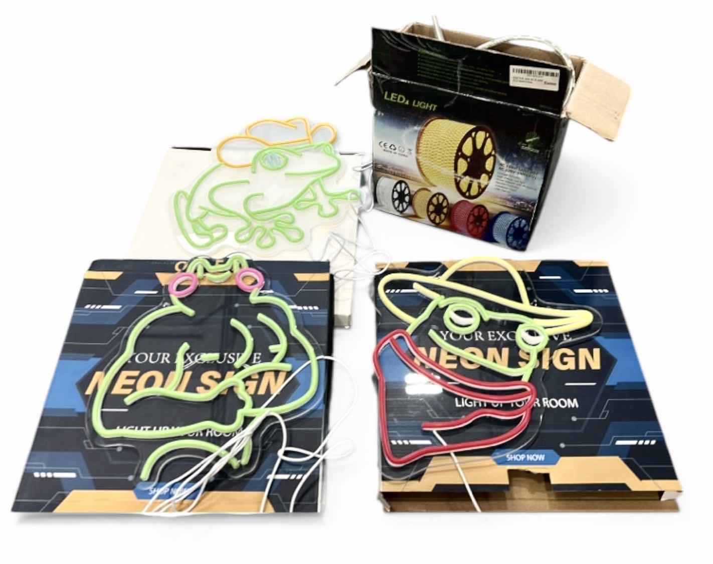 Photo 1 of 3 LED NEON SIGNS AND LED ROLL OF LIGHTS