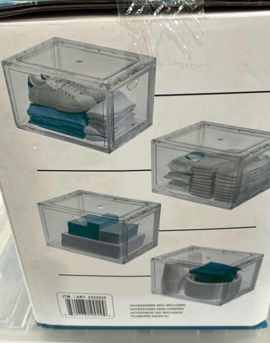 Photo 1 of 4 PACK STACKABLE SHOE BOX & ORGANIZER