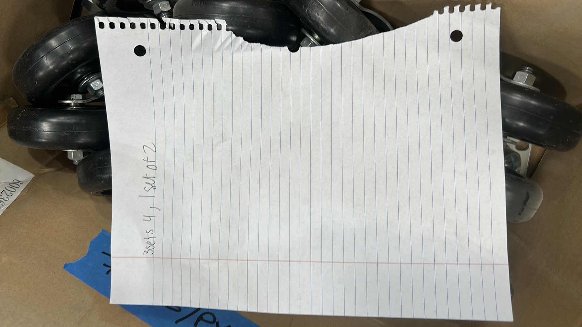 Photo 1 of BOX FULL OF CASTERS