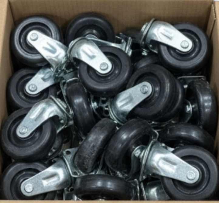 Photo 1 of BOX FULL OF CASTERS