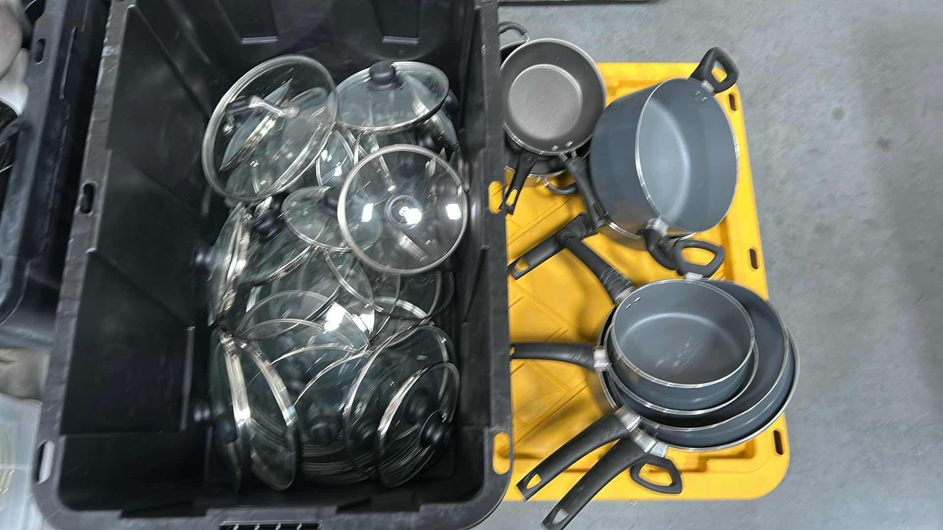 Photo 1 of CONTENTS OF CONTAINER POTS AND PANS