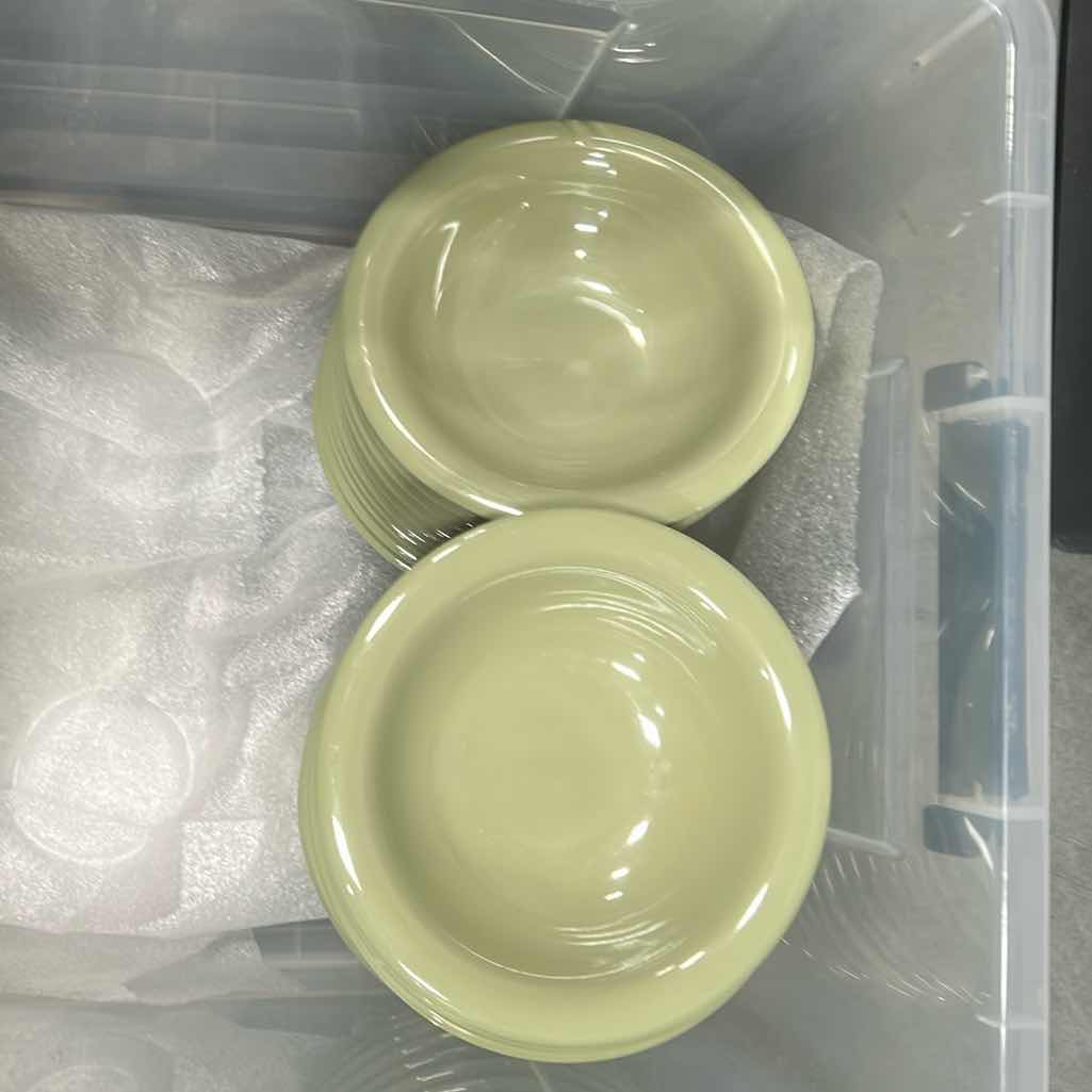 Photo 1 of CONTENTS OF CONTAINER COLORED SOUP MELAMINE BOWLS