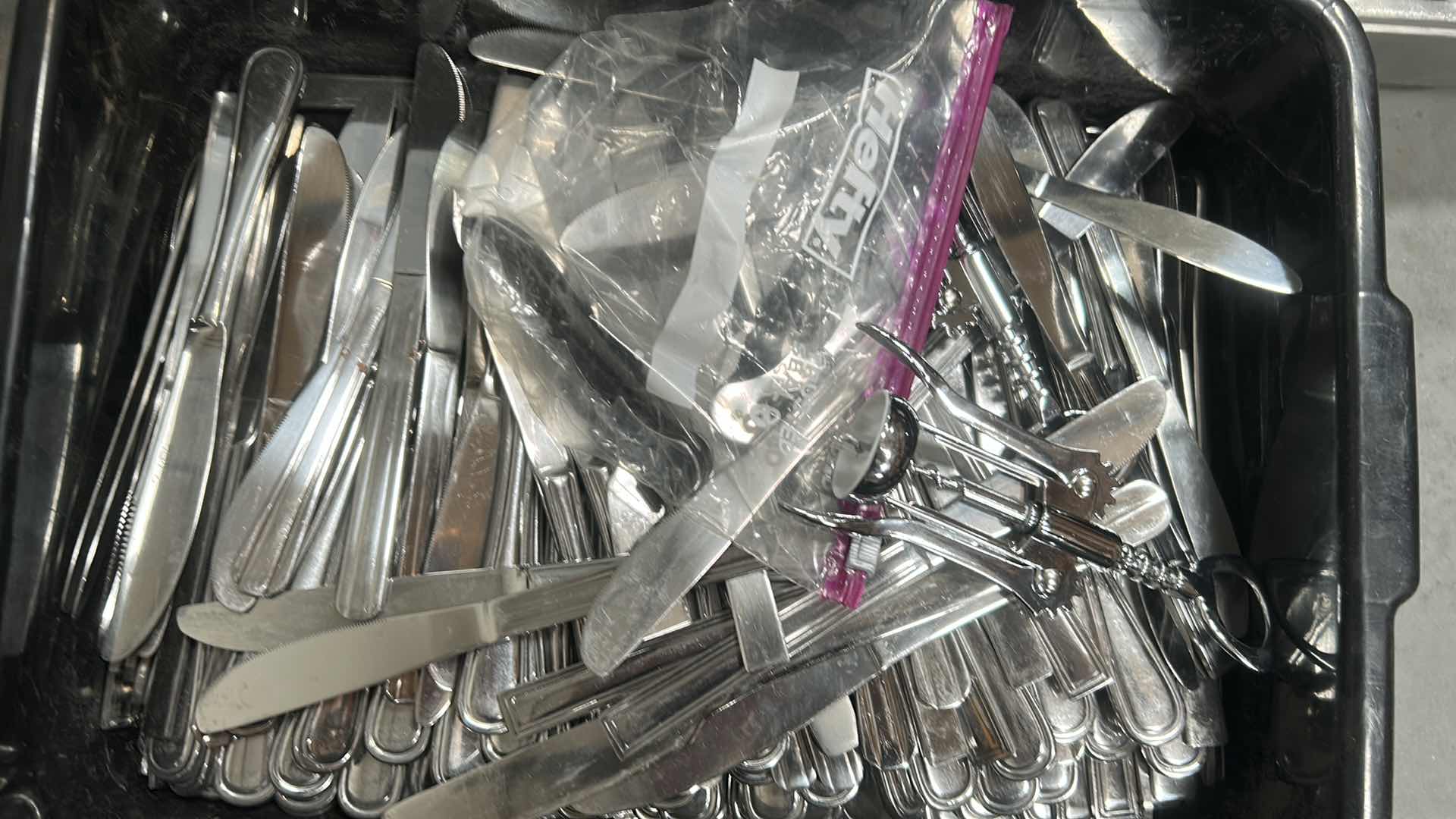 Photo 1 of 3- CONTENTS OF CONTAINERS FLATWARE