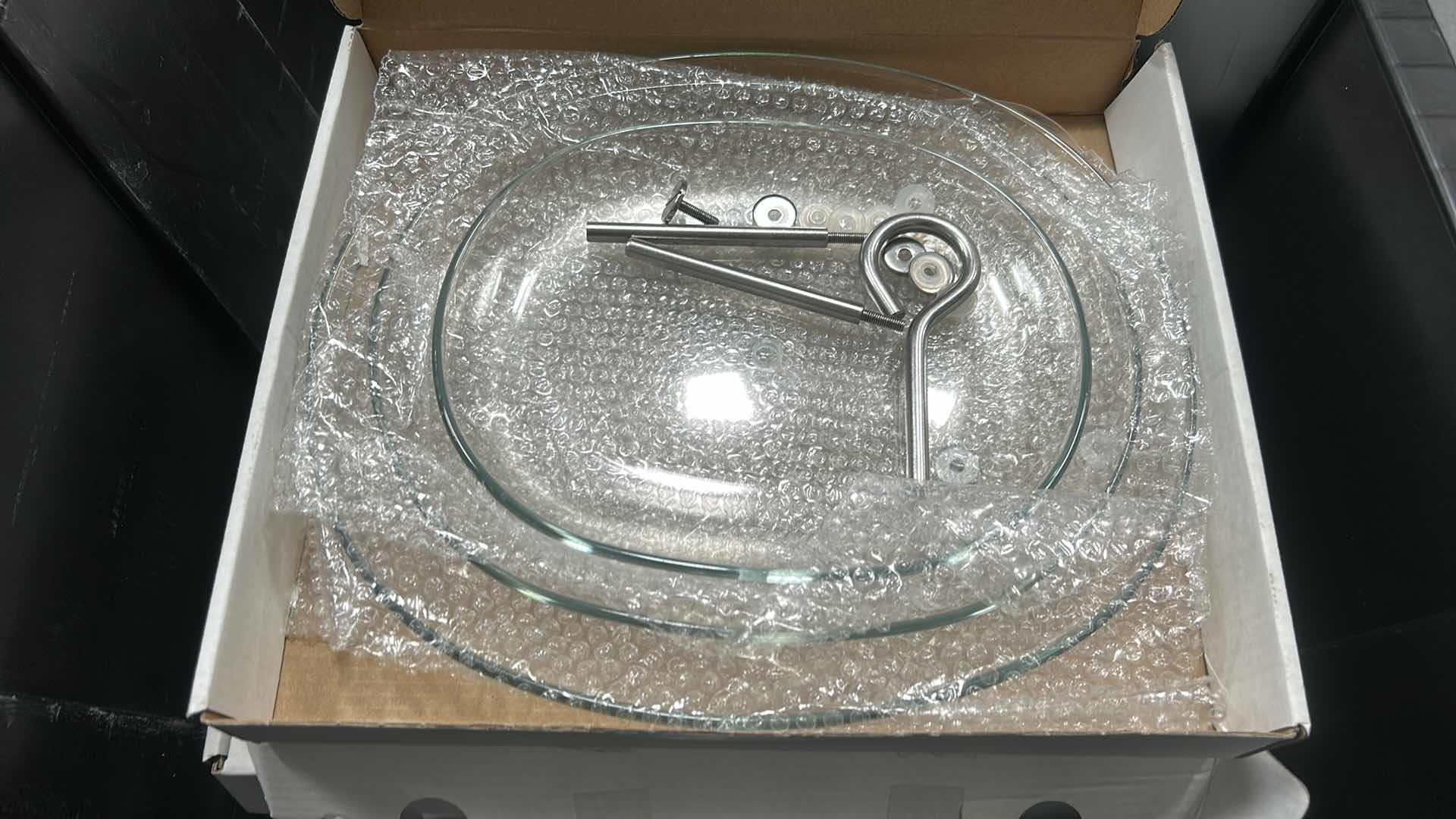 Photo 1 of 12 NEW BOXED IKEA KVITTERA 3 TIER CLEAR GLASS AND STAINLESS STEEL SERVING STANDS