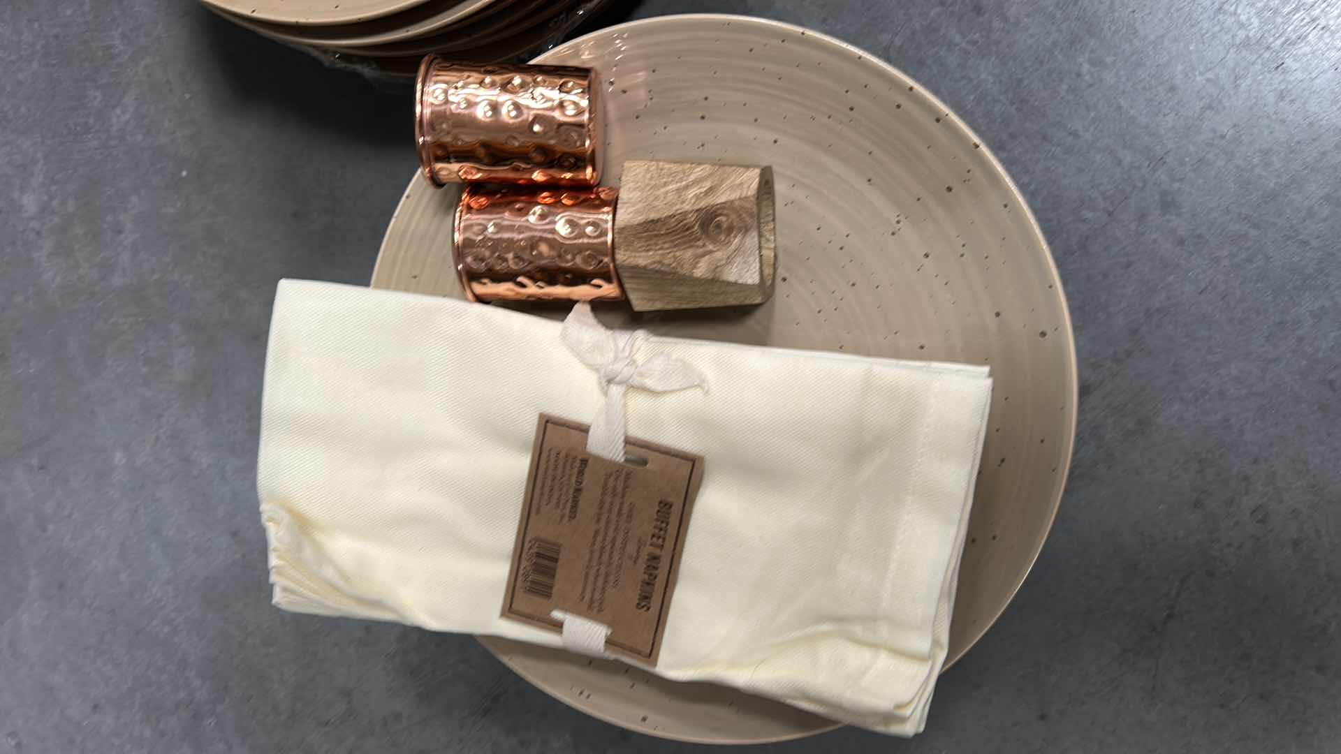 Photo 1 of 15 WORLD MARKET DINNER PLATES, 24 BUFFET NAPKINS & MORE