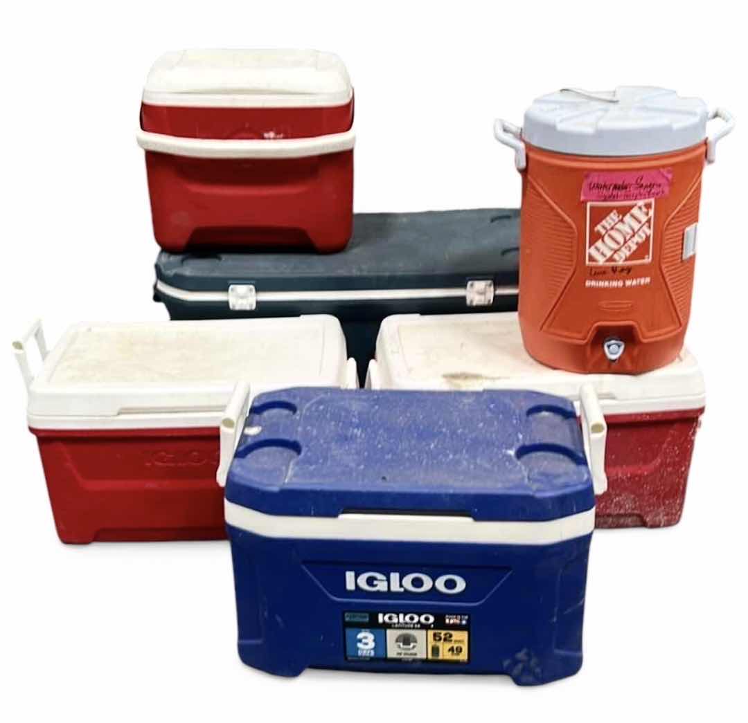 Photo 1 of 6 LARGE SIZE COOLERS, IGLOO & MORE