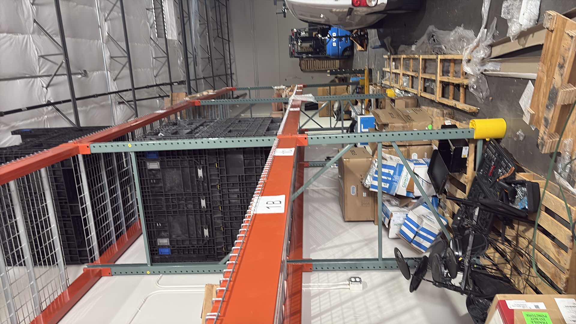 Photo 1 of COMMERCIAL STORAGE RACKS HEAVY DUTY 3 SECTION CONTENTS NOT INCLUDED 36FT” X  4FT” X 12FT”H