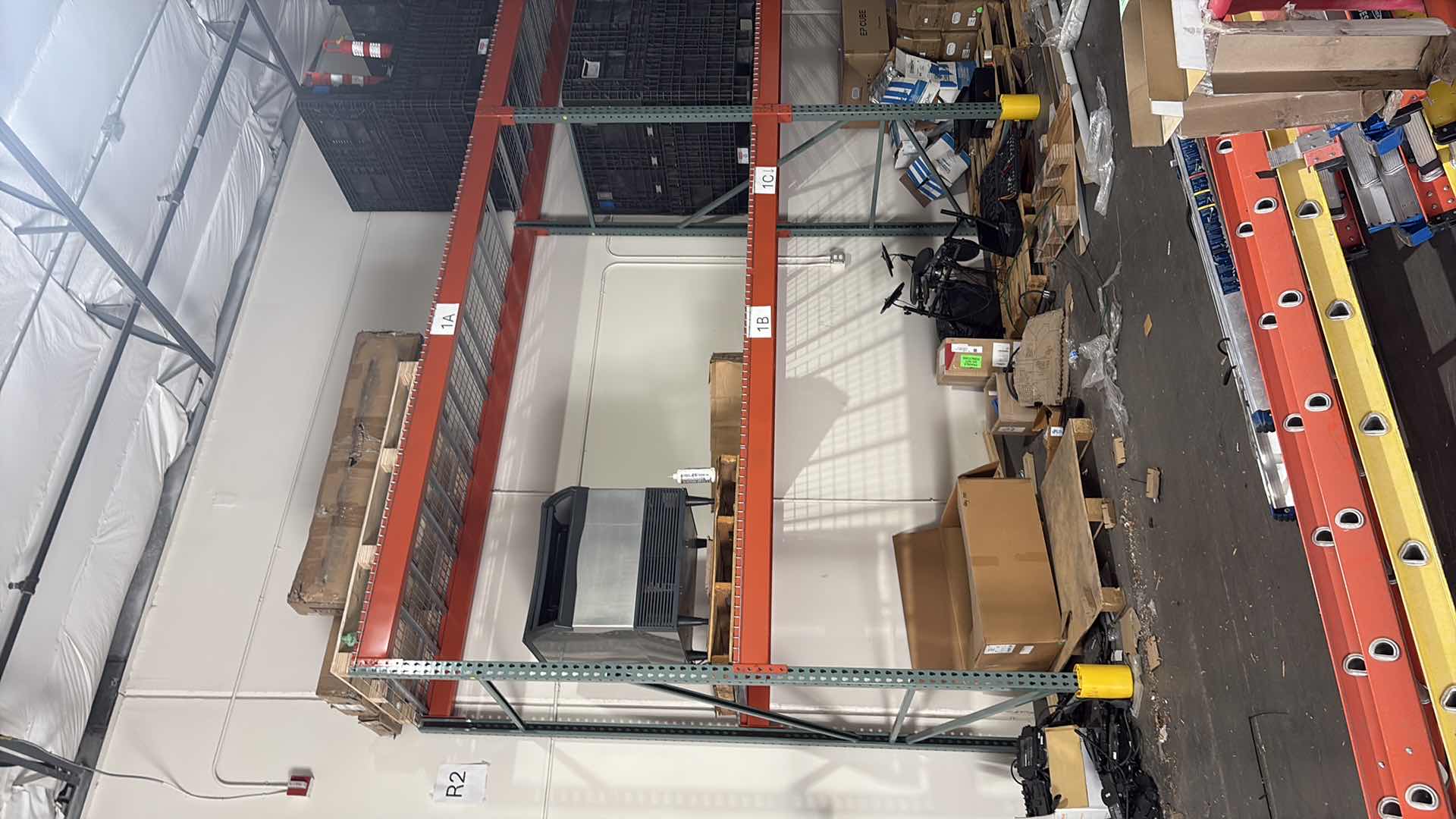 Photo 1 of COMMERCIAL STORAGE RACKS HEAVY DUTY 3 SECTION CONTENTS NOT INCLUDED 36FT” X  4FT” X 12FT”H