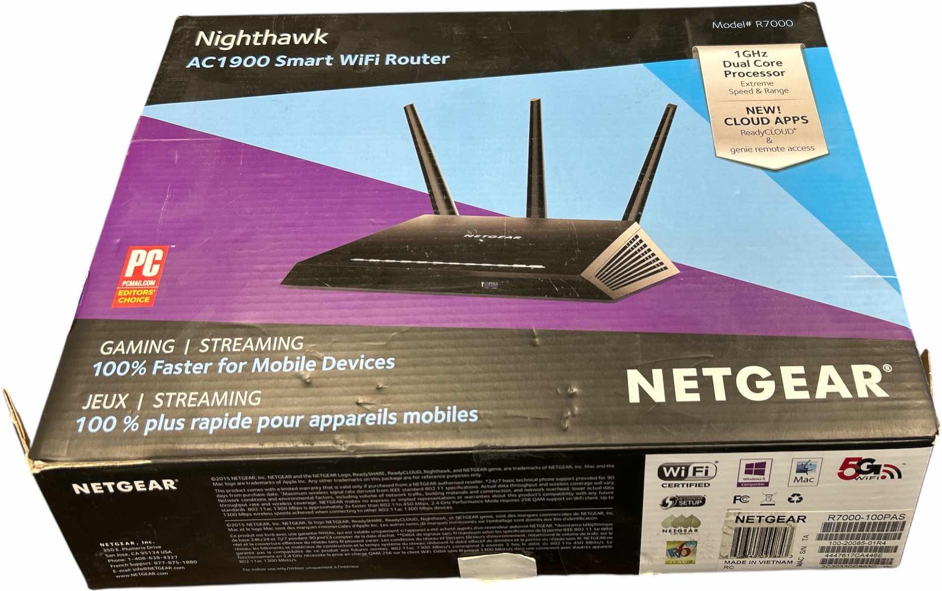 Photo 1 of NIGHTHAWK AC1900 SMART WIFI ROUTER