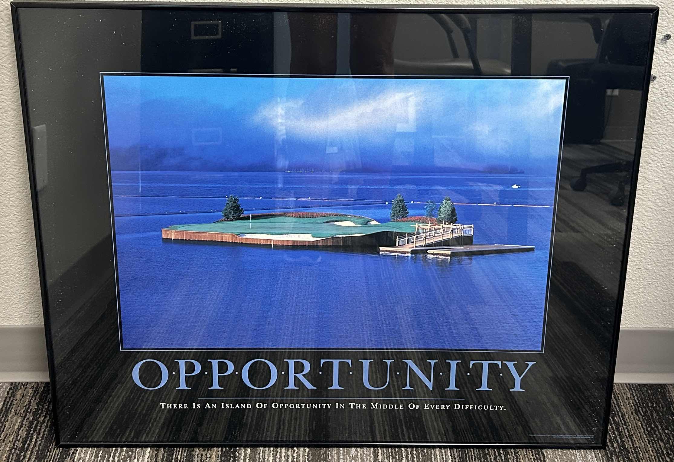 Photo 1 of FRAMED POSTER MOTIVATIONAL ARTWORK, OPPORTUNITY 30“ x H24“