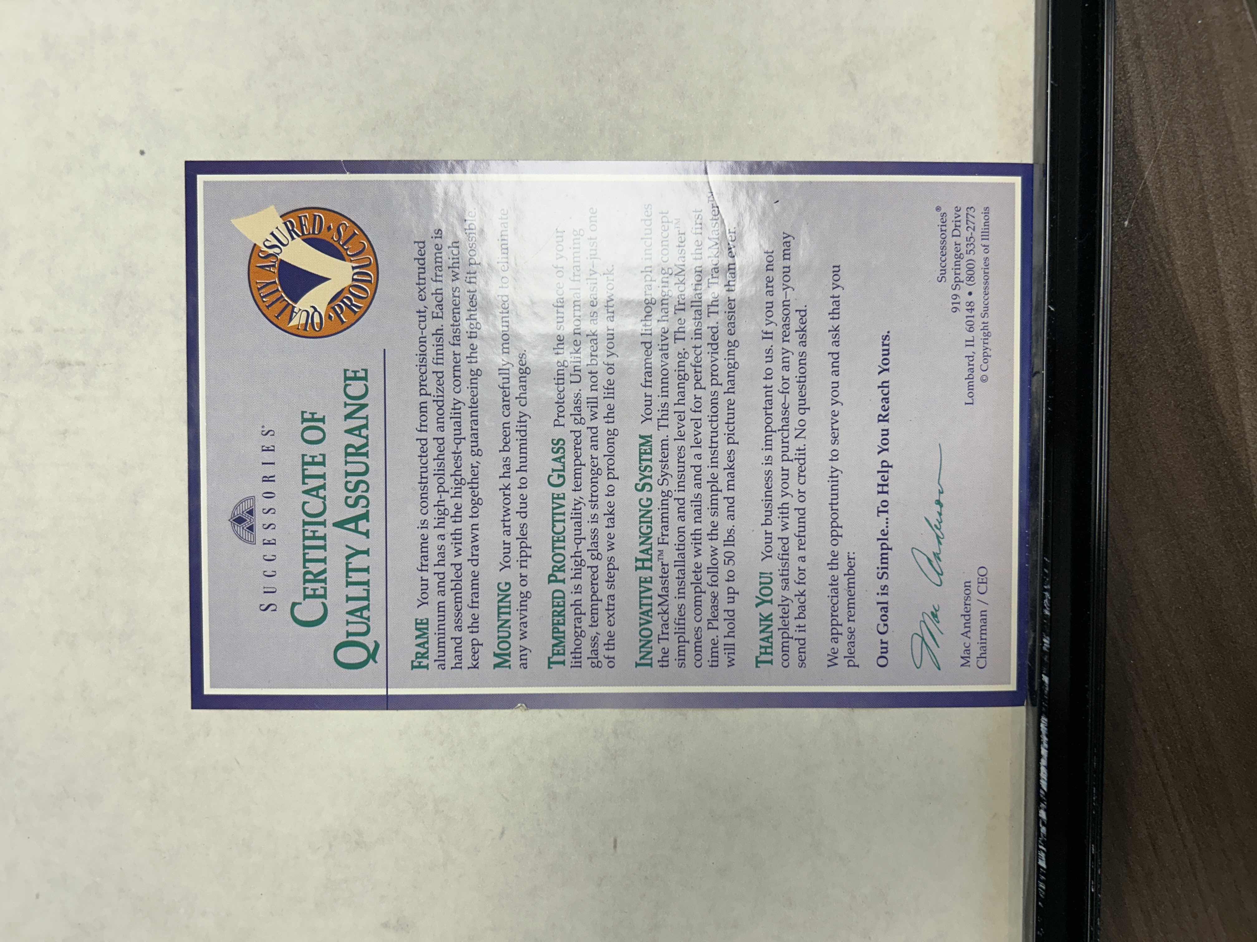 Photo 1 of FRAMED POSTER MOTIVATIONAL ARTWORK, OPPORTUNITY 30“ x H24“