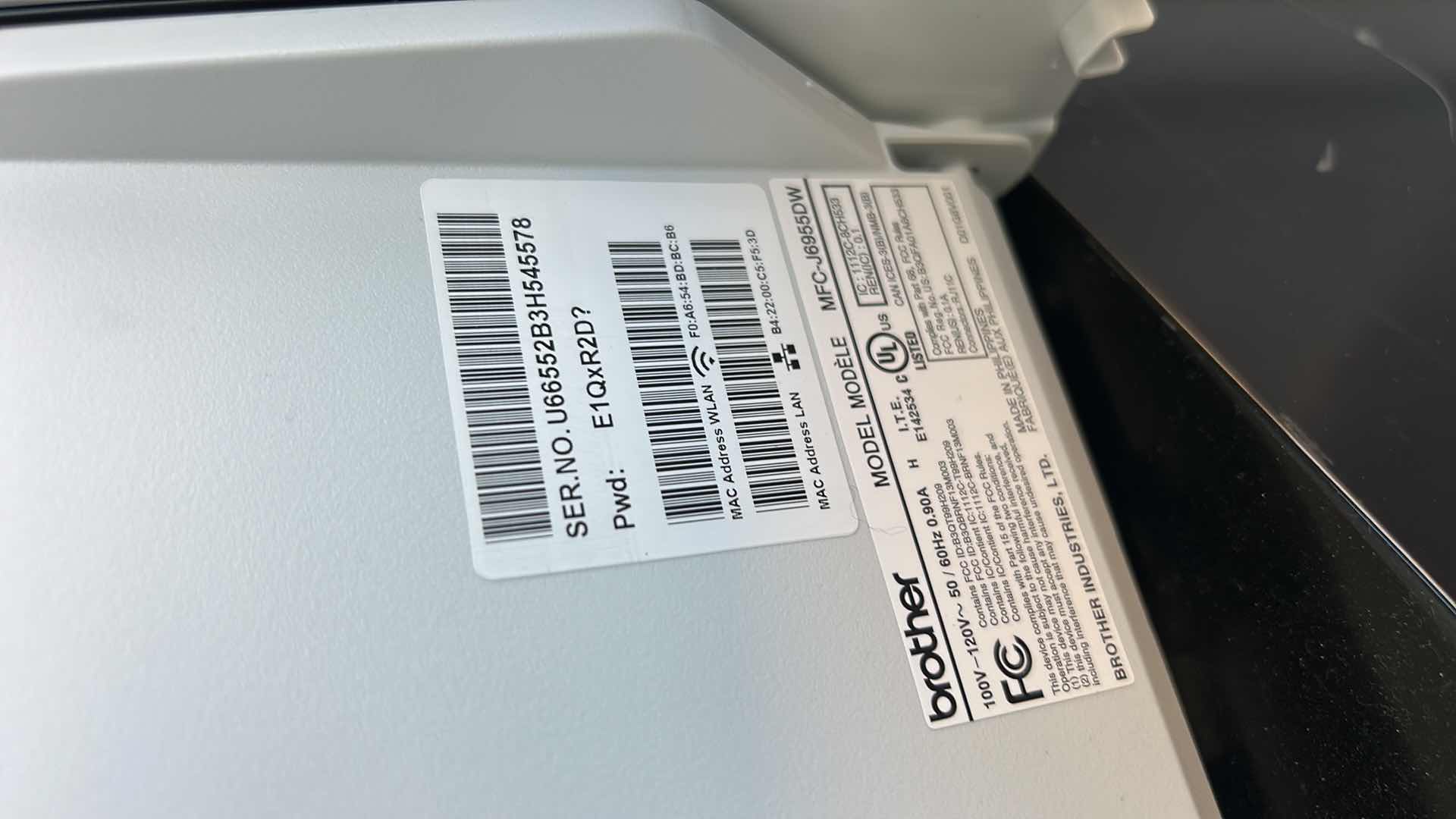 Photo 1 of BROTHER COPIER MODEL J6955DW W INK CARTRIDGES