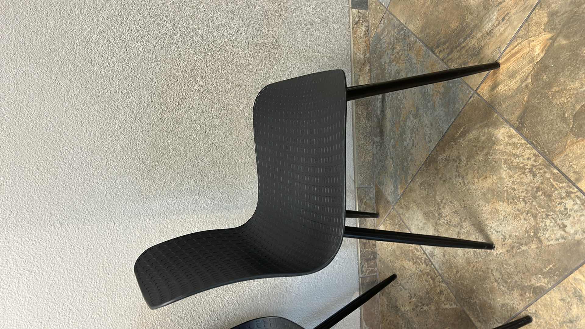 Photo 1 of BLACK MODERN ARMLESS CHAIR