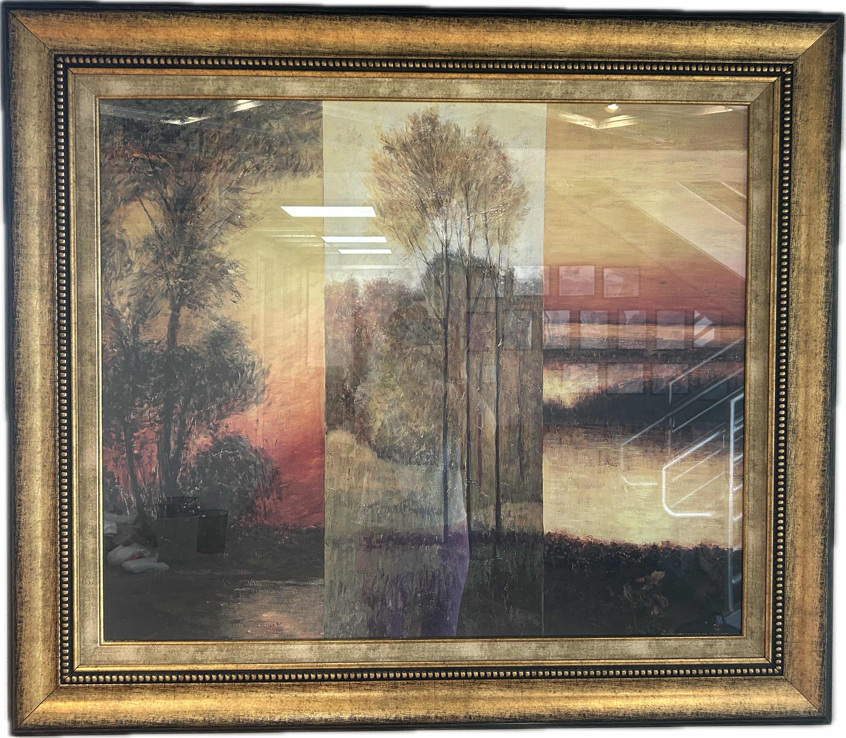 Photo 1 of GOLD FRAMED PRINT GREGORY WILLIAMS ARTWORK 48" X 42"