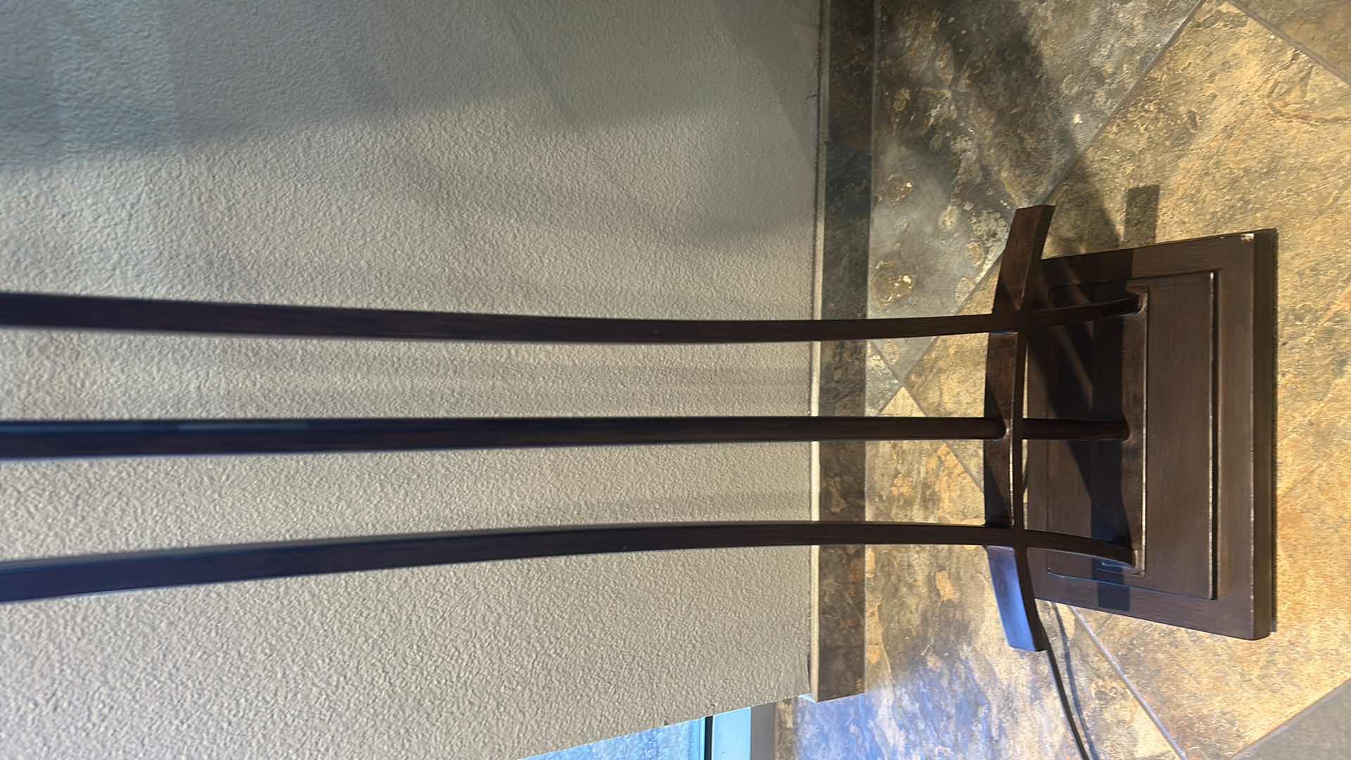 Photo 1 of METAL FLOOR LAMP W TULIP SHADE H 6 FT