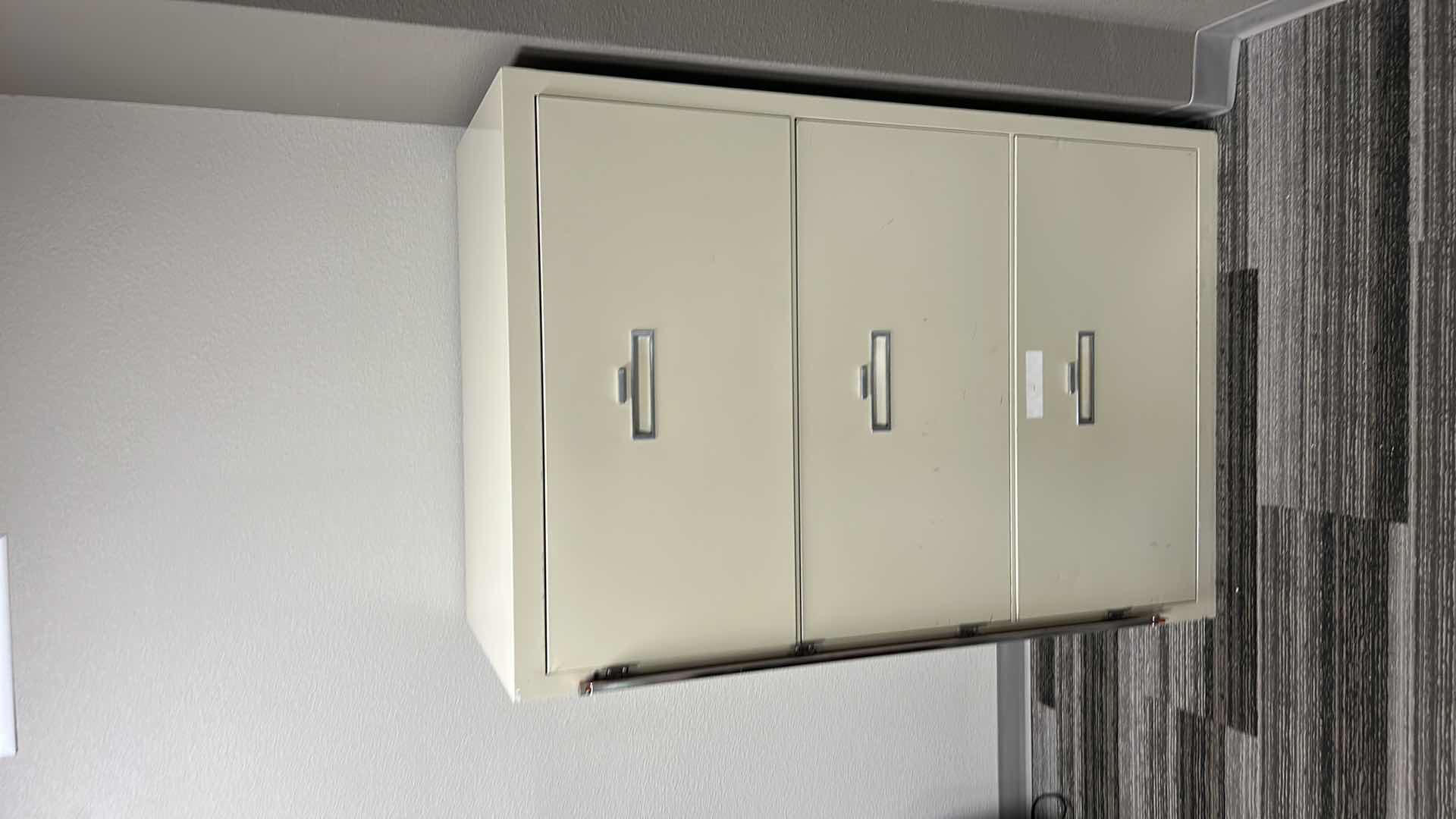 View 2 of VERY HEAVY METAL FILE CABINET a 38 1/2” x 24” x H56”