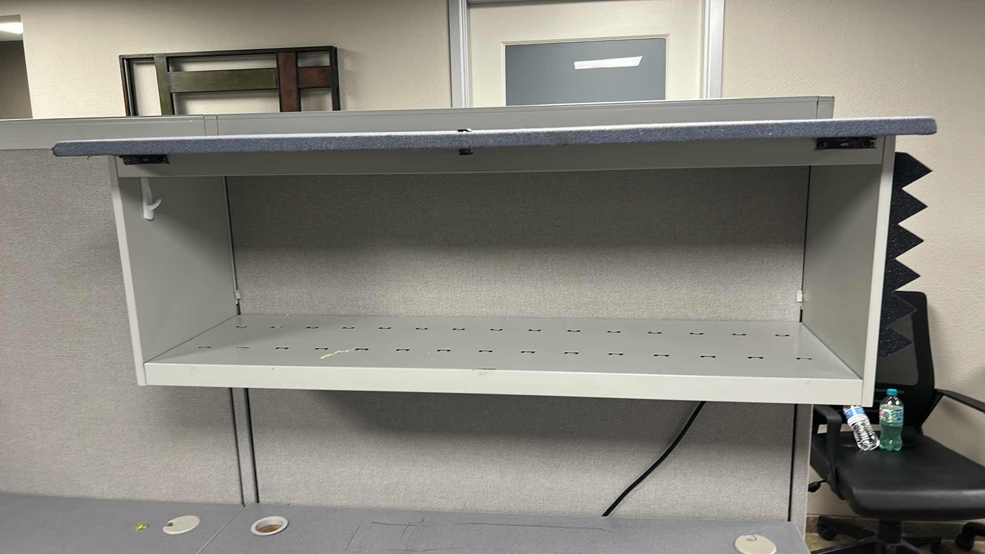Photo 1 of CUBICLE WORKSTATION W DESK & FILE CABINETS (PANEL SIZES 4’ X 64”)
