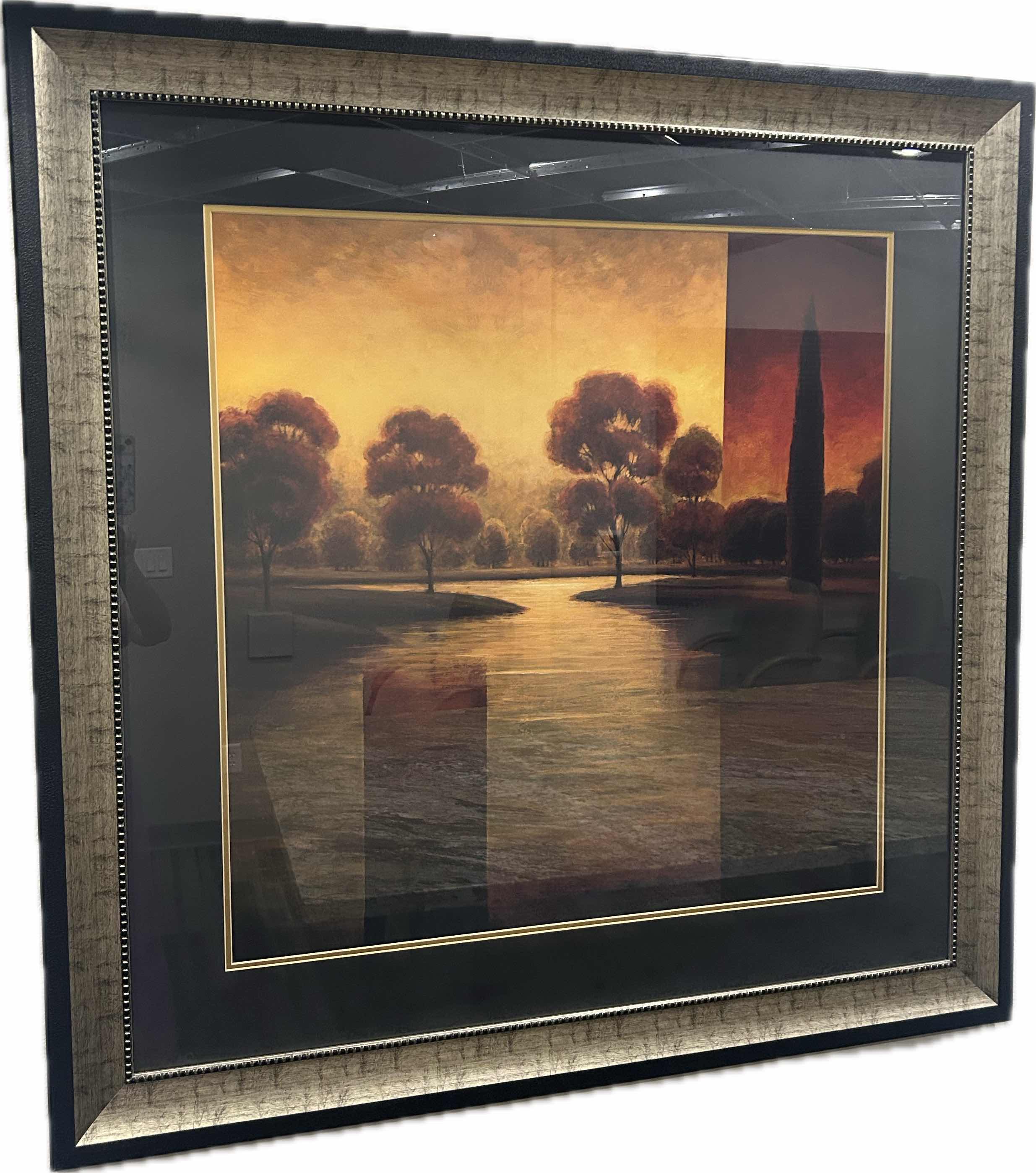 Photo 1 of BLACK GOLD FRAMED THE BREAK OF DAWN II BY GREGORY WILLIAMS ARTWORK 45" X 45"