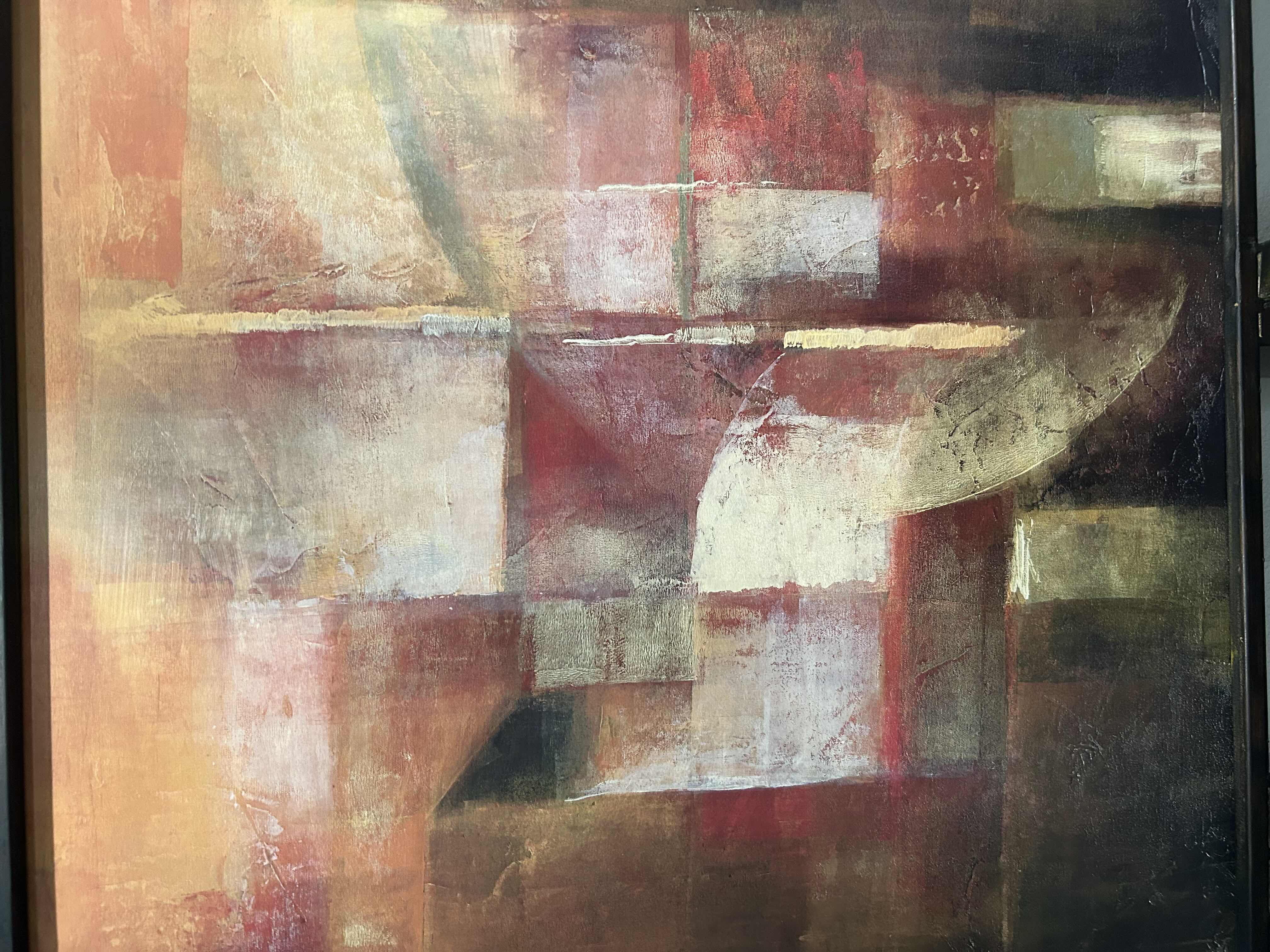 Photo 1 of METAL FRAMED WALL ART ARTWORK 35" X 48"