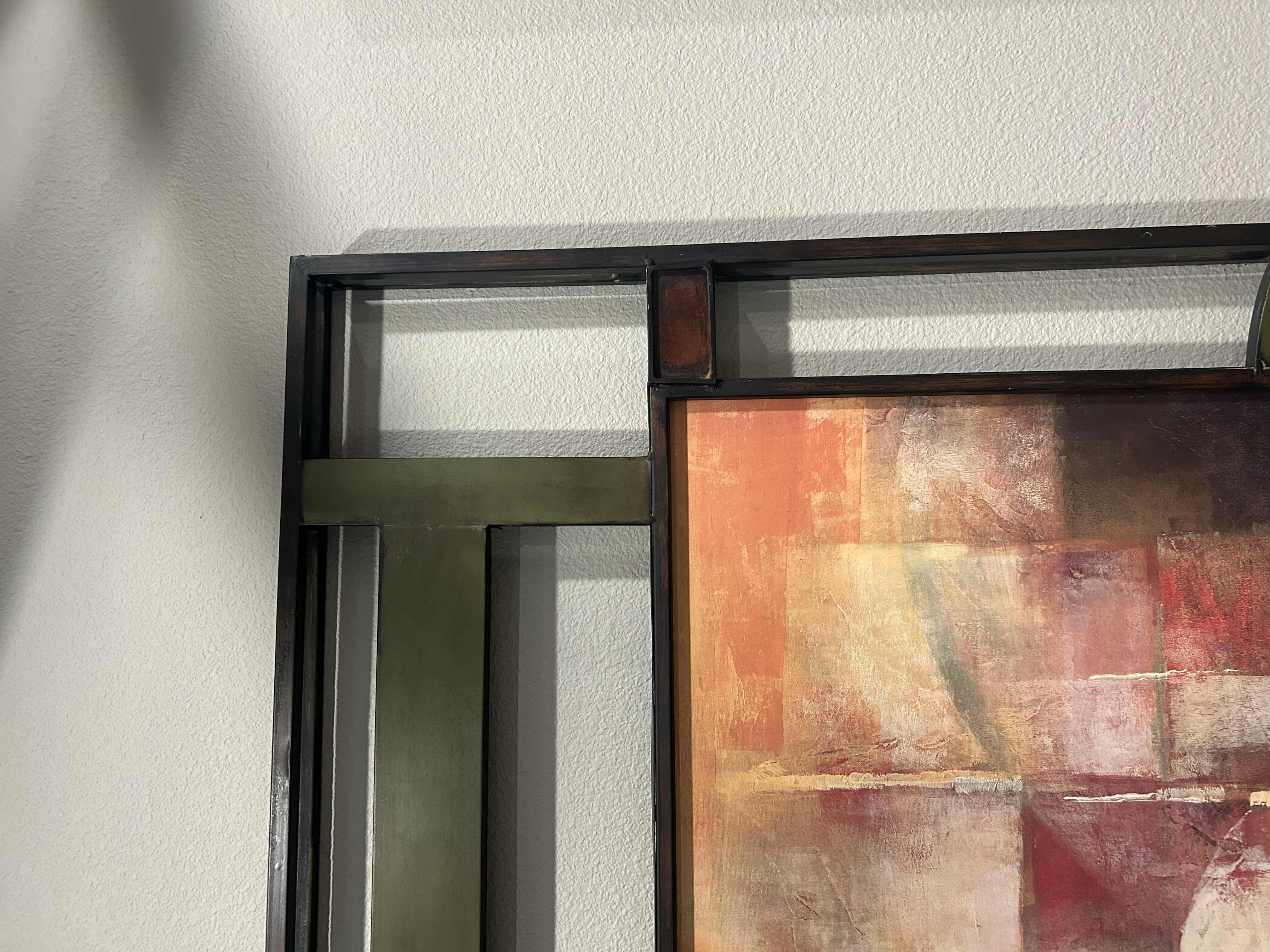 Photo 1 of METAL FRAMED WALL ART ARTWORK 35" X 48"