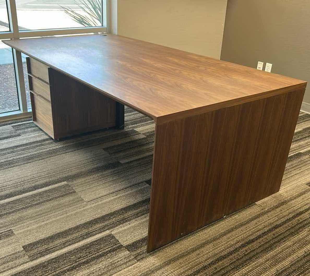 Photo 1 of MAHOGANY EXECUTIVE OFFICE DESK 88" X 44" H30"