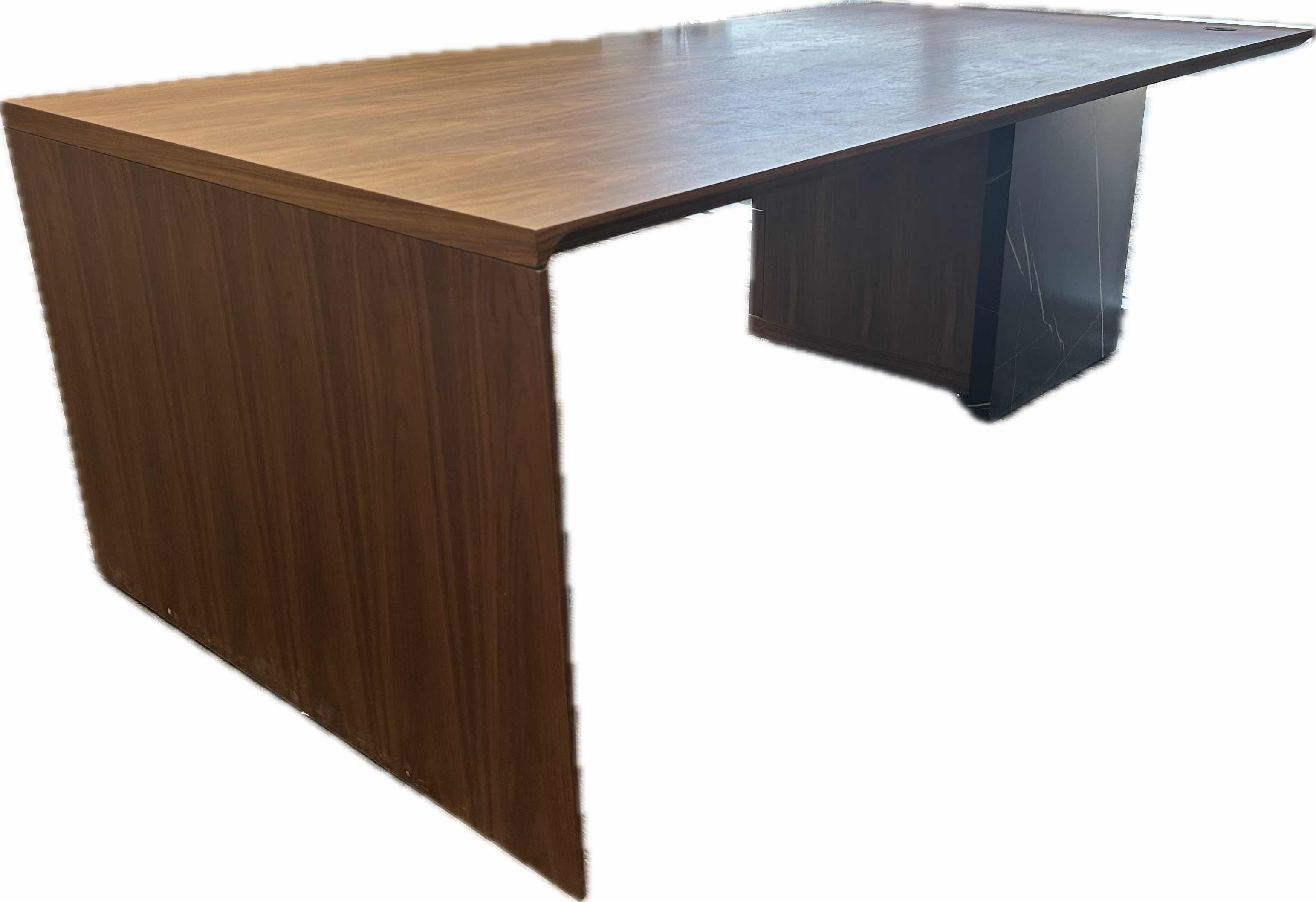 Photo 1 of MAHOGANY EXECUTIVE OFFICE DESK 88" X 44" H30"
