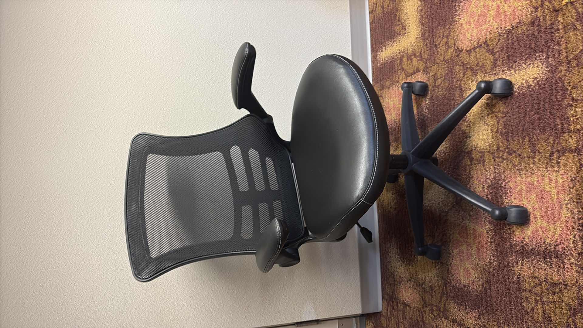 Photo 1 of BLACK TECHNI MOBILI MID BACK MESH ADJUSTABLE ARM CHAIR 