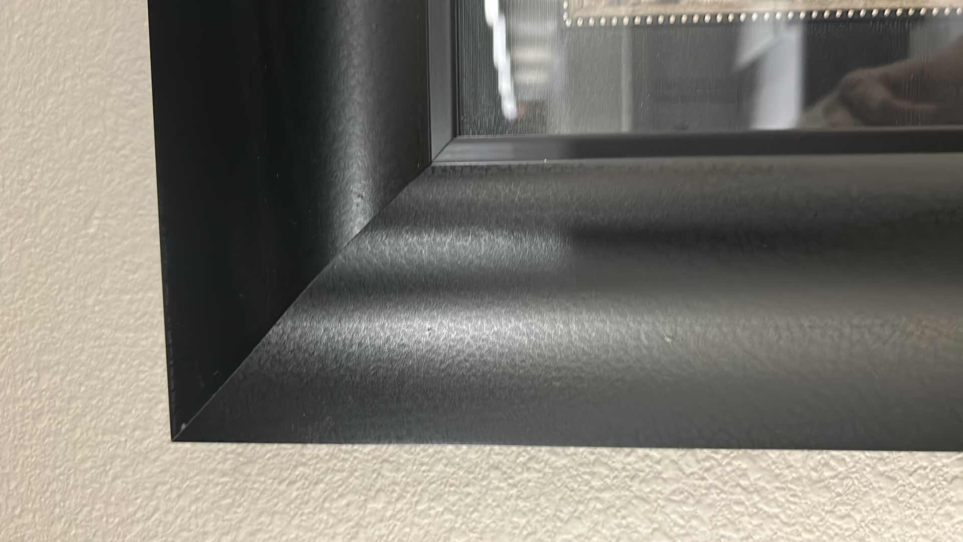 Photo 1 of BLACK FRAMED ABSTRACT BOTANICAL PRINT ARTWORK 48" X 26"