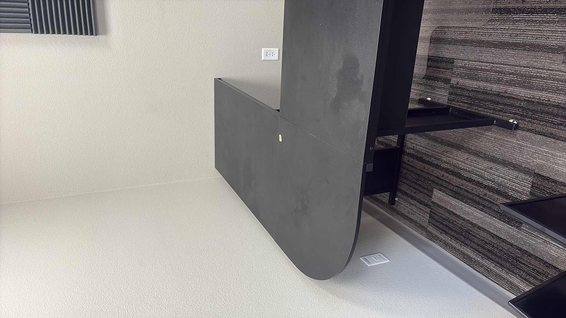 Photo 1 of BLACK L-SHAPED LAMINATE DESK 82” X 62” H30"