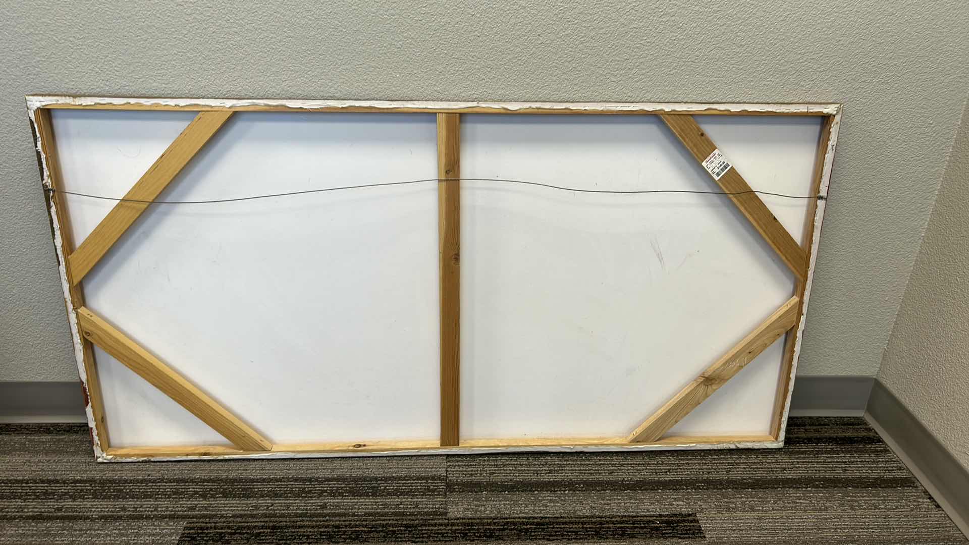 Photo 1 of UNFRAMED CONTEMPORARY ABSTRACT ART  ARTWORK 54" X 28"