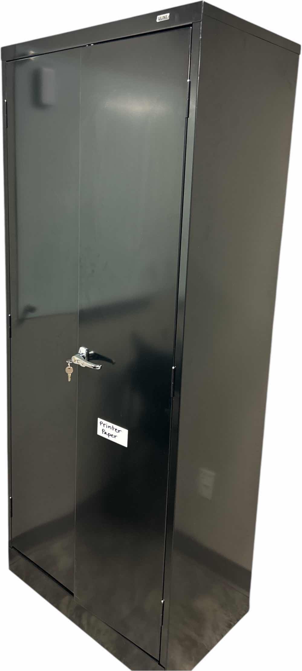 Photo 1 of ULINE METAL CABINET WITH KEYS 30” x 18”  H6’