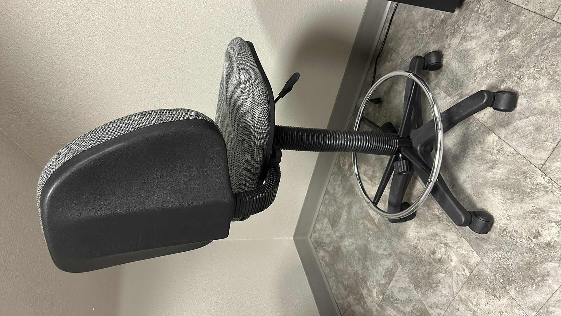 Photo 1 of GREY ARMLESS ADJUSTABLE OFFICE STOOL